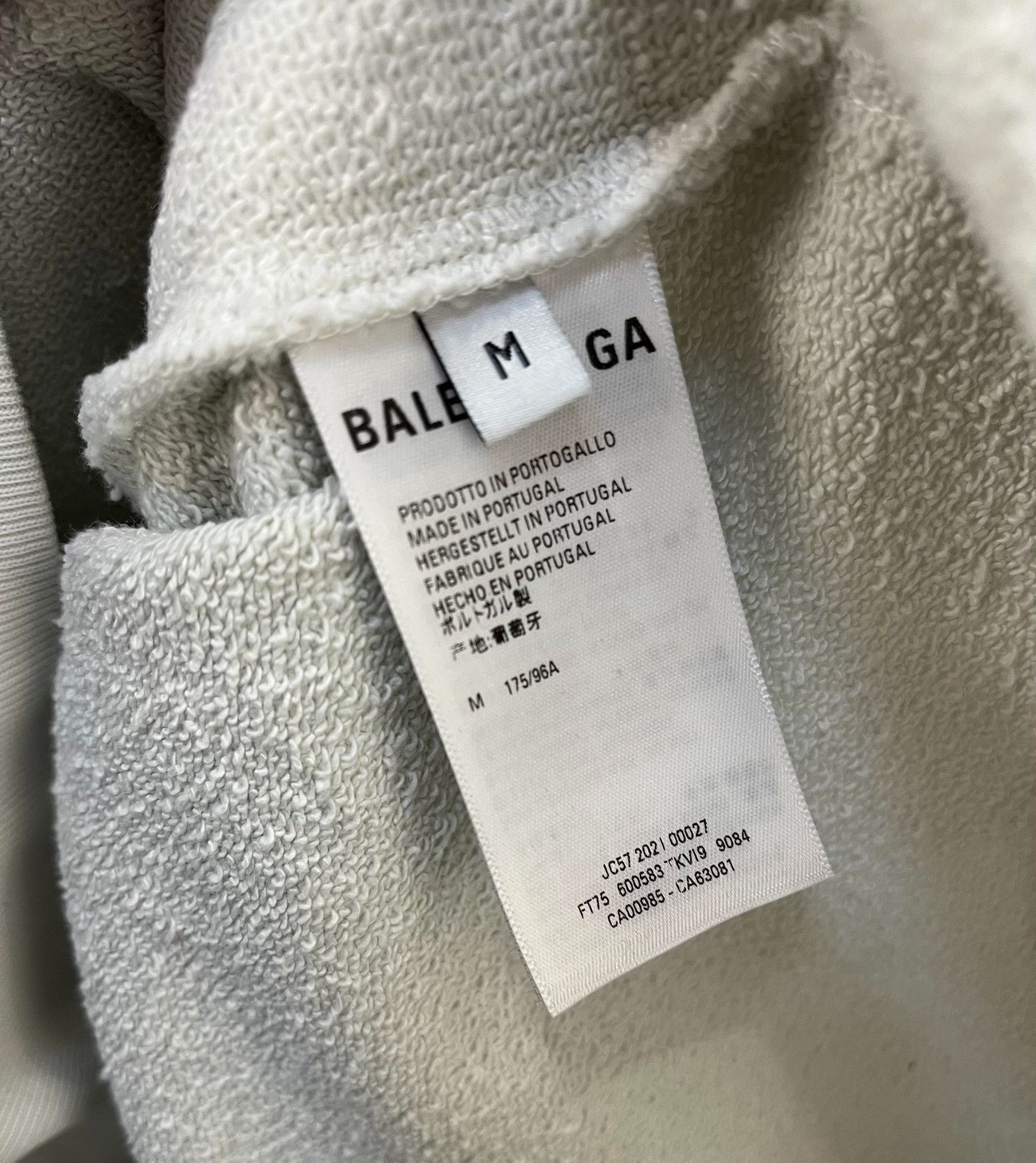 Balenciaga Balenciaga Embroidered White Hoodie m Men Size US M / EU 48-50 / 2 - 4 Thumbnail