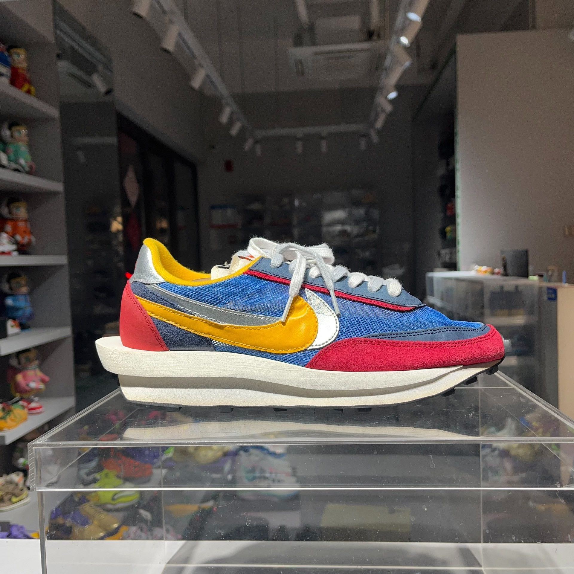 Sacai Sacai Blue Lowtop Sneakers 12 Men Size US 12 / EU 45 - 5 Thumbnail