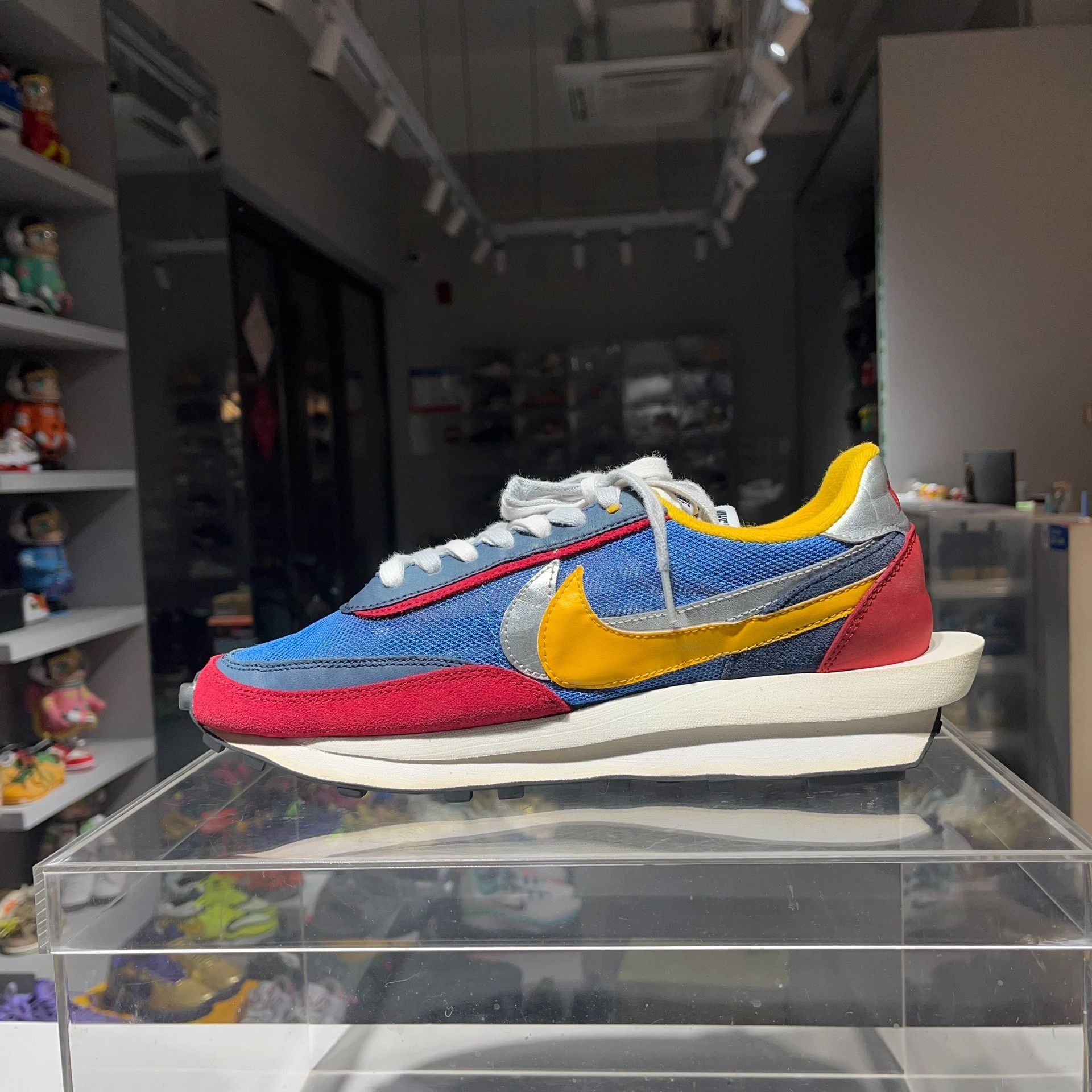 Sacai Sacai Blue Lowtop Sneakers 12 Men Size US 12 / EU 45 - 6 Thumbnail
