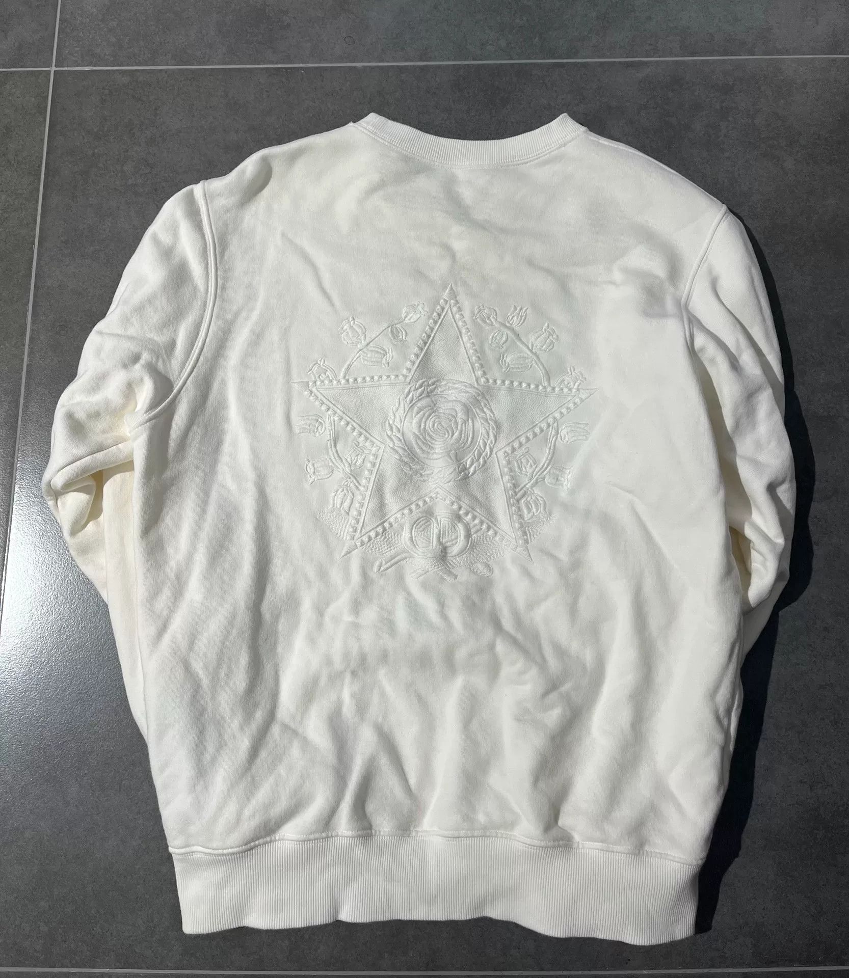 Dior Dior Embroidered White Hoodie s Men Size US S / EU 44-46 / 1 - 2 Thumbnail