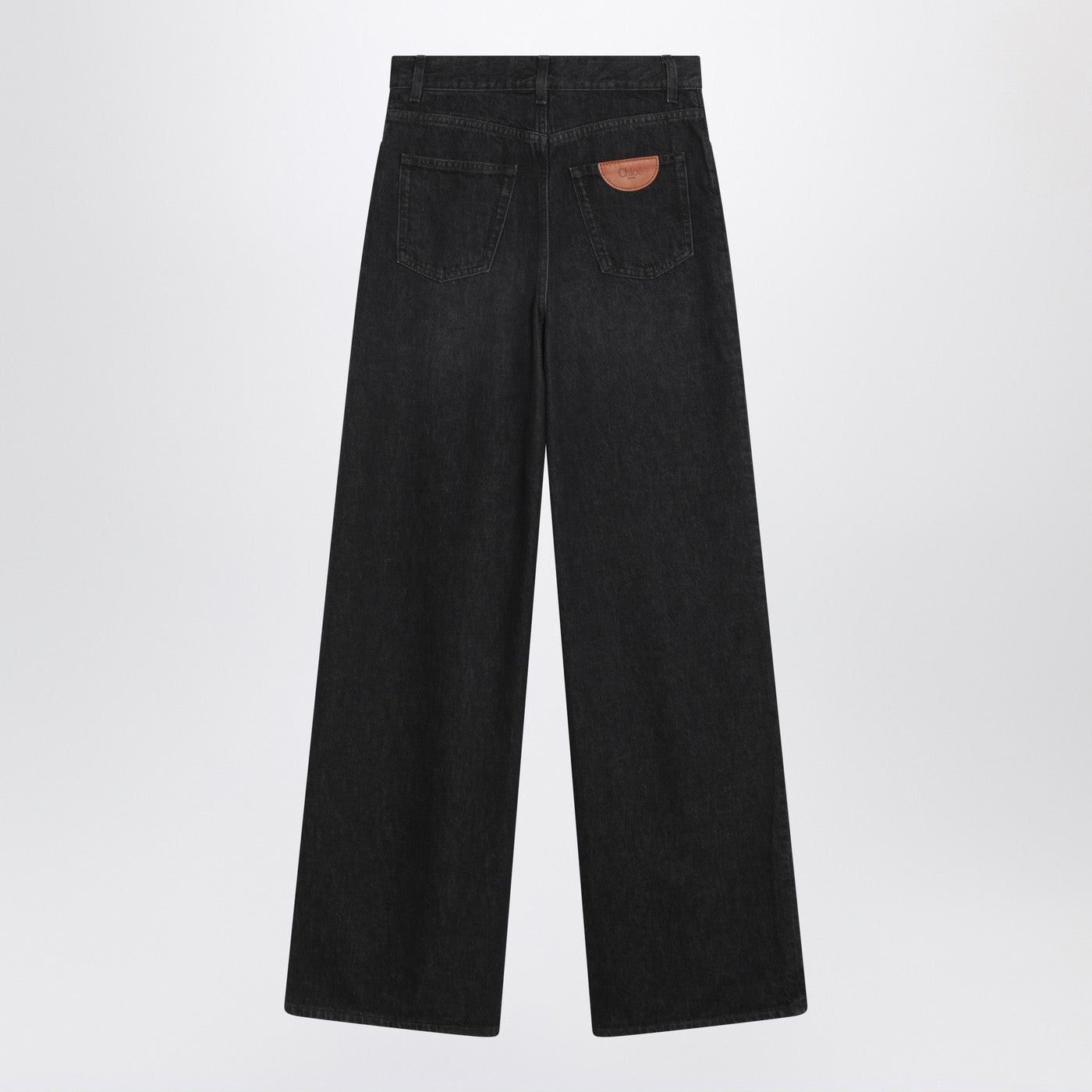 Chloe Chloe Loose Black Washed Jeans Size 27" / US 4 / IT 40 - 2 Thumbnail