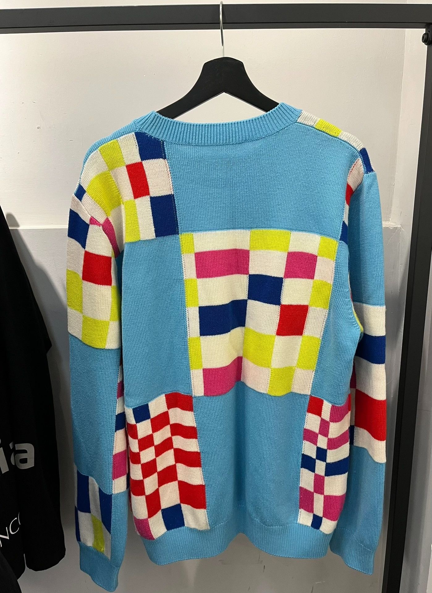 Louis Vuitton Louis Vuitton Retro Plaid Blue Sweater xl Men Size US XL / EU 56 / 4 - 2 Thumbnail