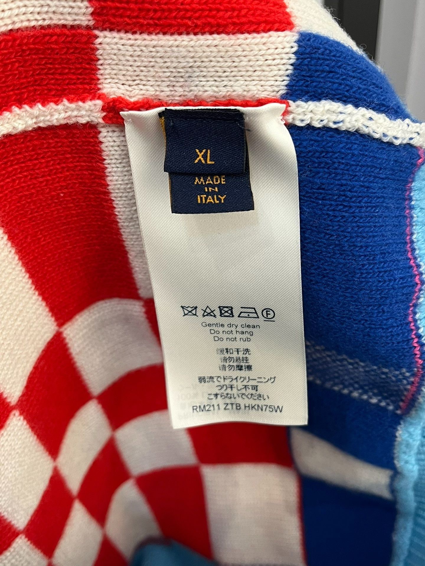Louis Vuitton Louis Vuitton Retro Plaid Blue Sweater xl Men Size US XL / EU 56 / 4 - 3 Thumbnail