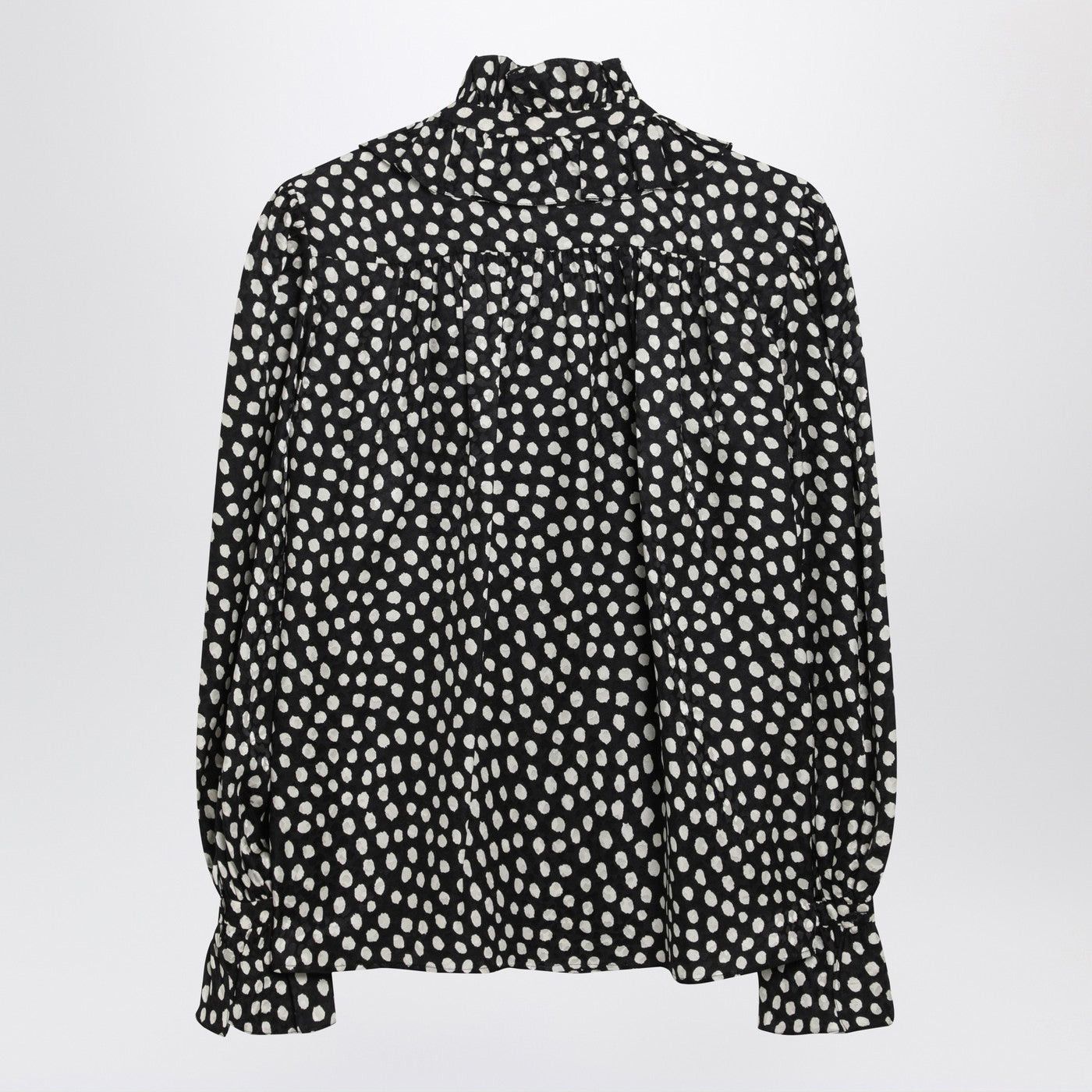 Chloe Chloe Polka-Dot Silk Blouse Size S / US 4 / IT 40 - 2 Thumbnail
