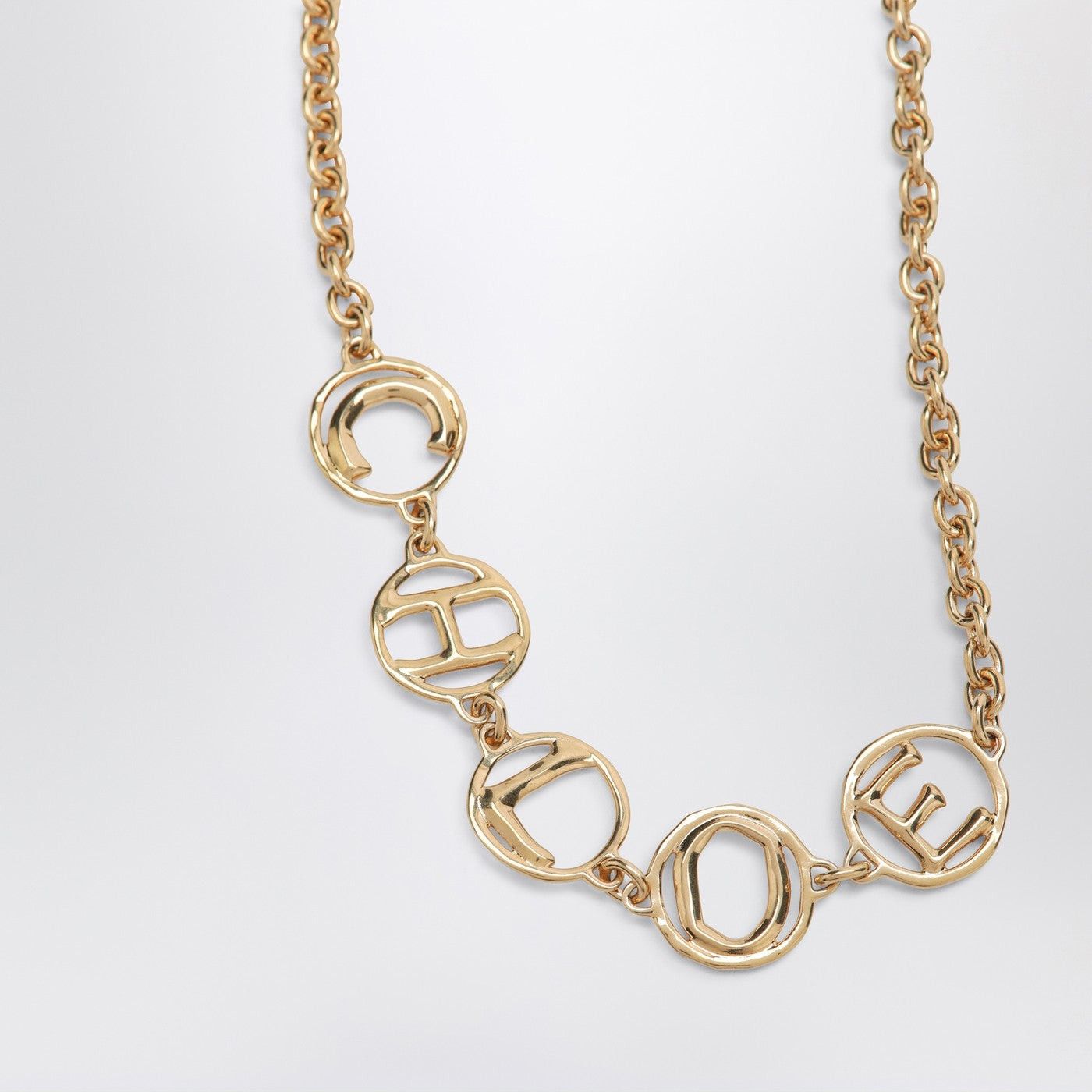 Chloe Chloe Chloe Script Vintage Gold Choker Size ONE SIZE - 2 Thumbnail