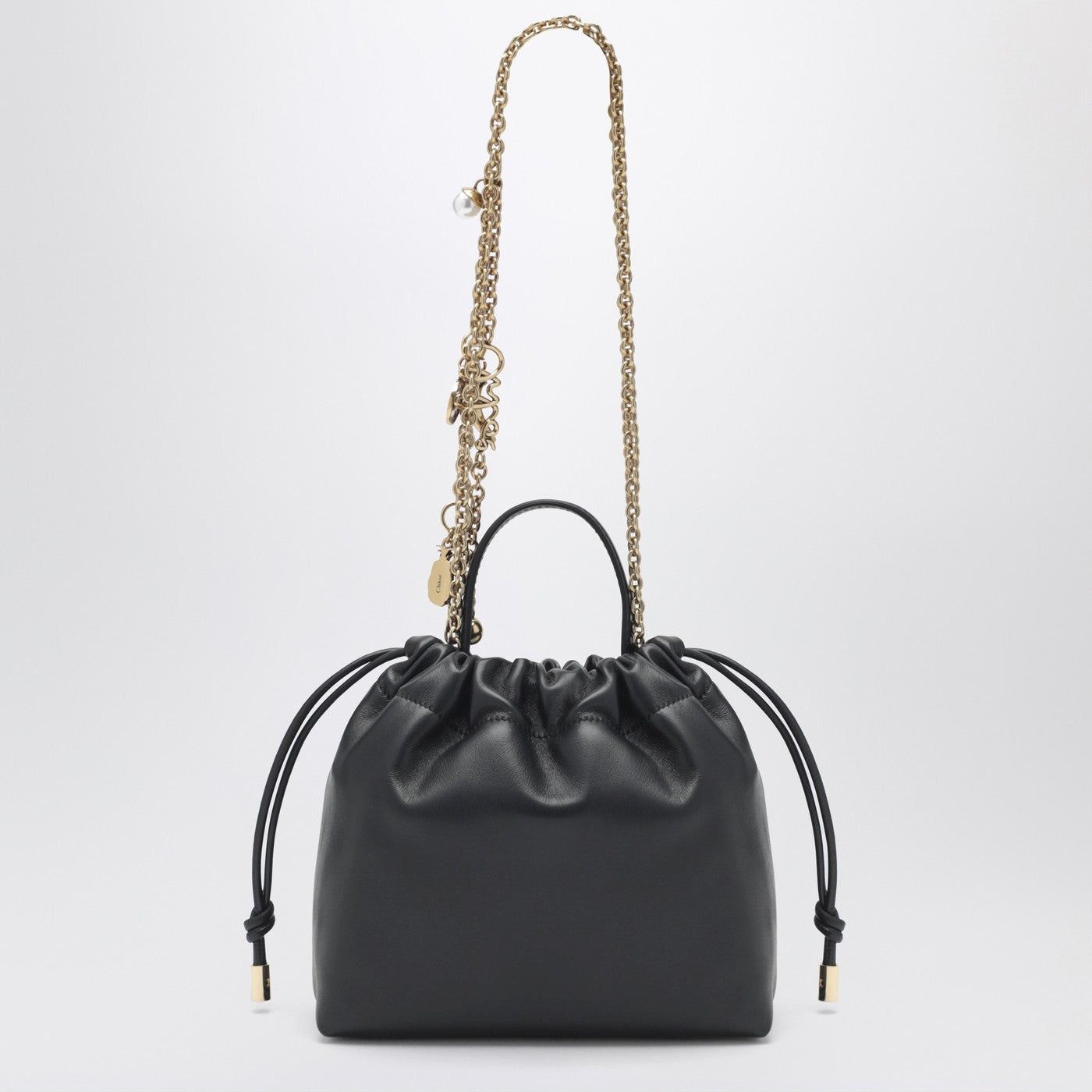 Chloe Chloe Black Mini Shoulder Bag With Chain Size ONE SIZE - 2 Thumbnail