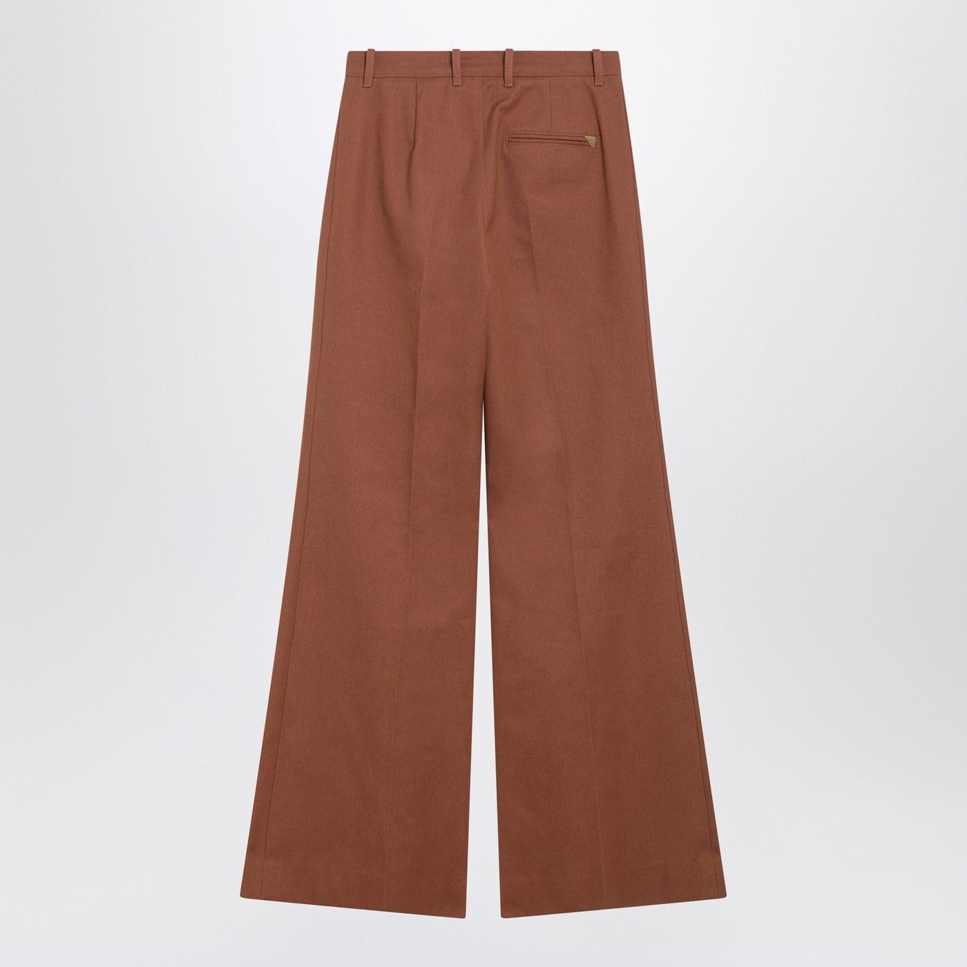 Chloe Chloe Flared Cotton Trousers In Nougat Colour Size 28" / US 6 / IT 42 - 2 Thumbnail