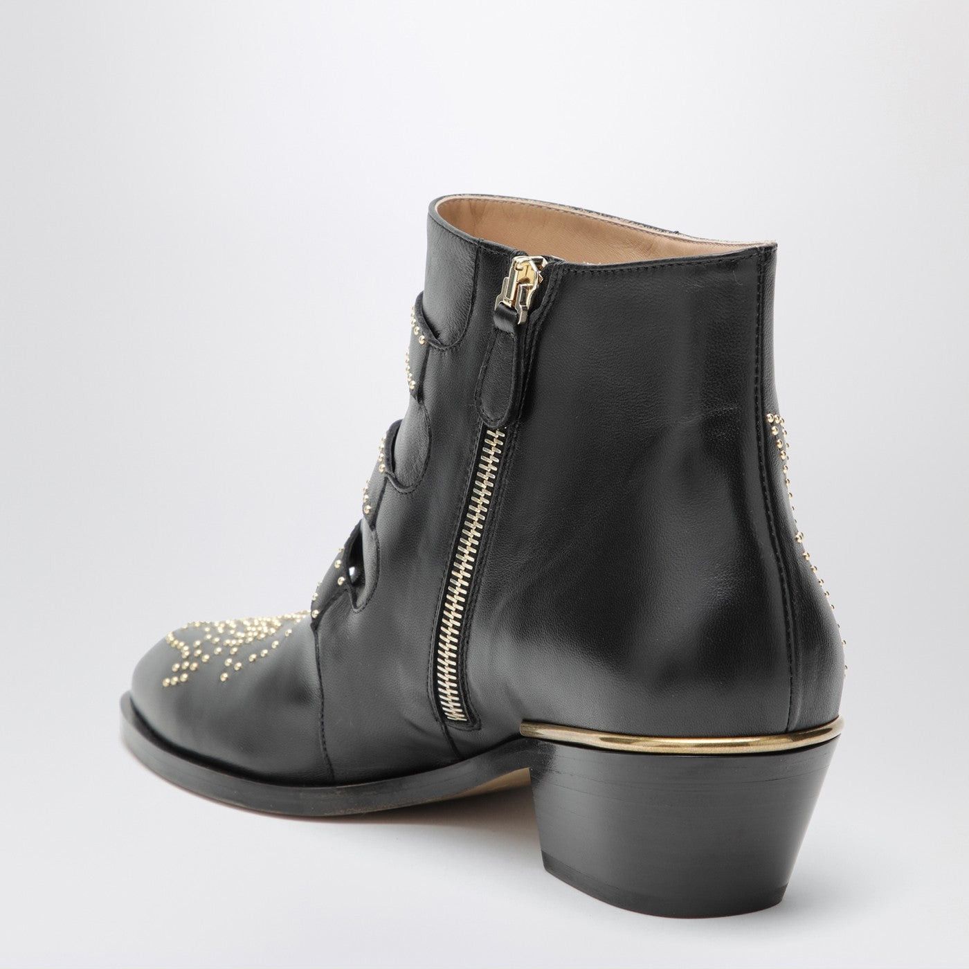Chloe Chloe Susanna Ankle Boots In Black With Studs Size US 7 / IT 37 - 2 Thumbnail