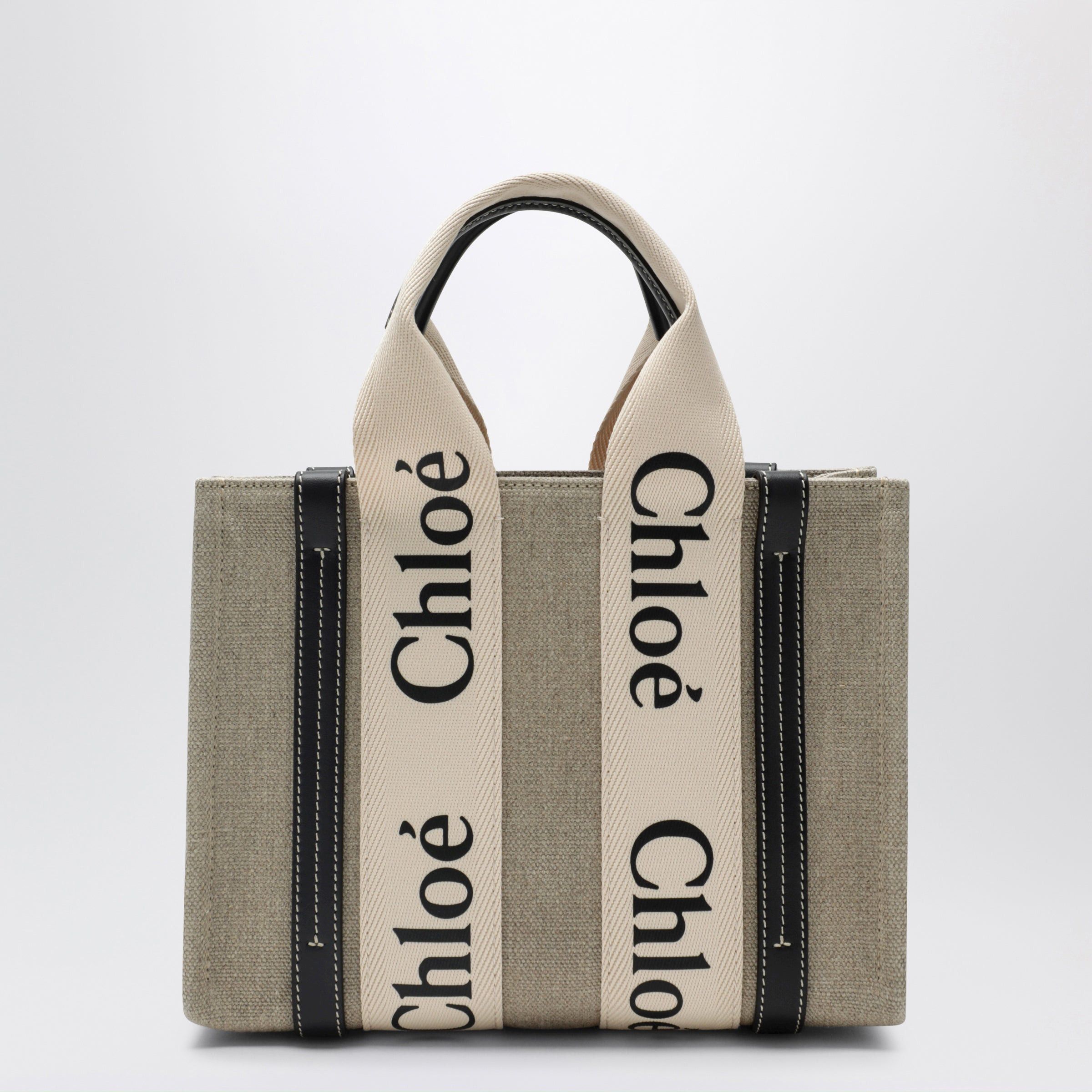 Chloe Chloe Woody Little Bag In Beige Canvas Size ONE SIZE - 2 Thumbnail