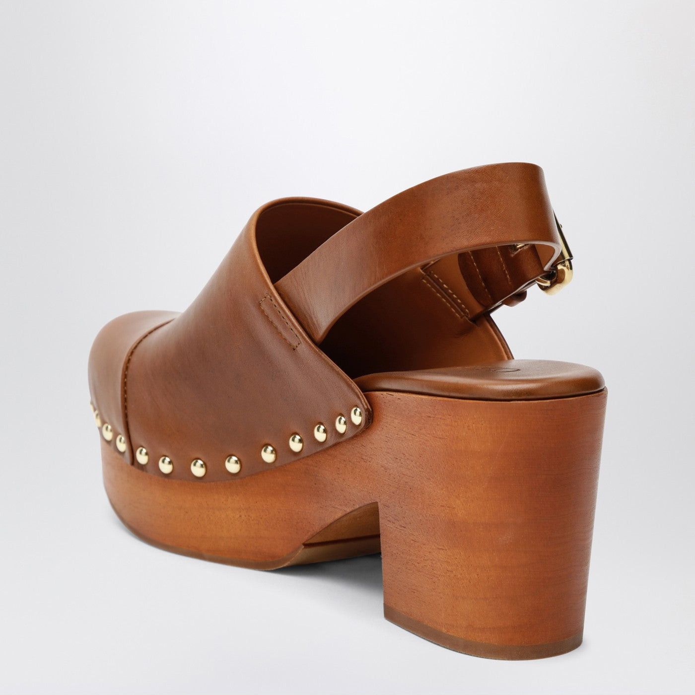 Chloe Chloe Brown Jeannette Clogs With Studs Size 25" / US 0 / IT 36 - 2 Thumbnail