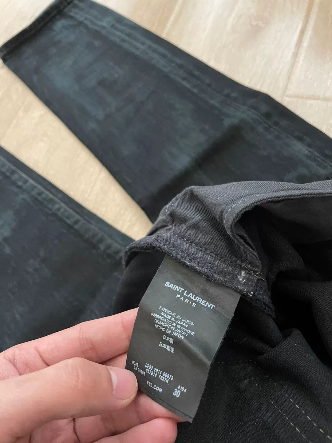 Saint Laurent Paris Saint Laurent Distressed Denim Jeans Size US 30 / EU 46 - 3 Thumbnail