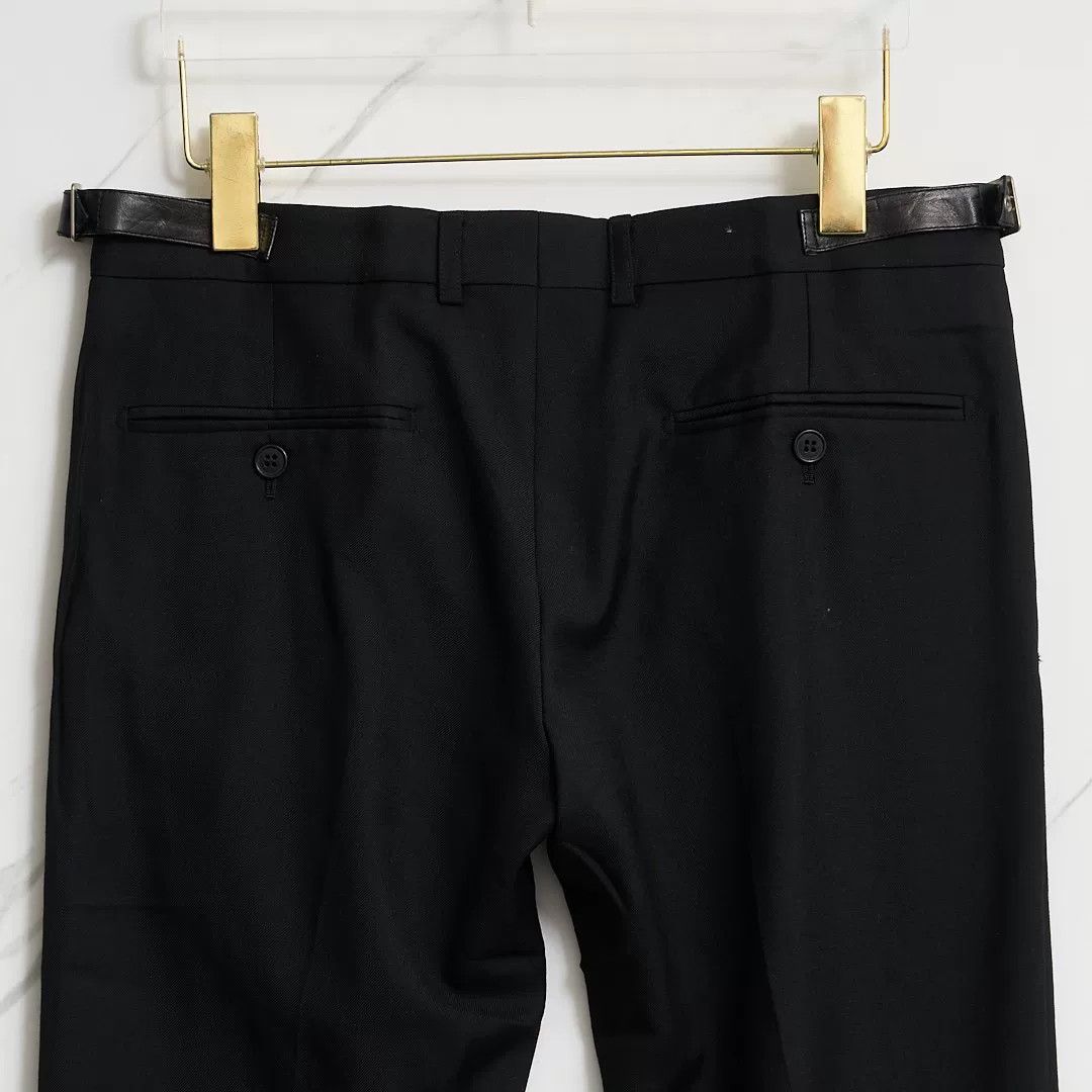 Saint Laurent Paris Saint Laurent Men's Black Wool Trousers Size US 32 / EU 48 - 2 Thumbnail