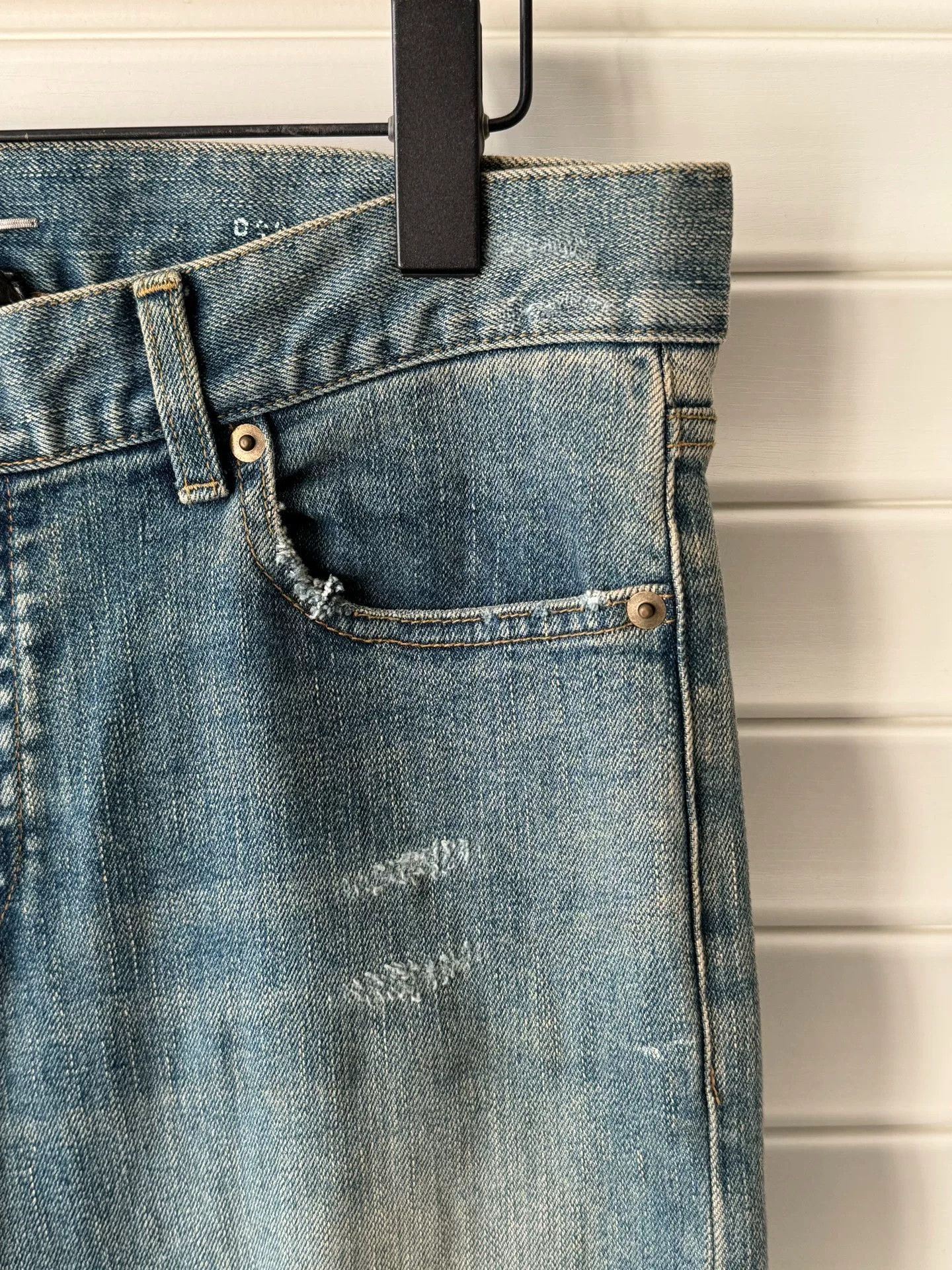 Saint Laurent Paris Saint Laurent 15FW Distressed D02 Jeans Size US 31 - 7 Thumbnail