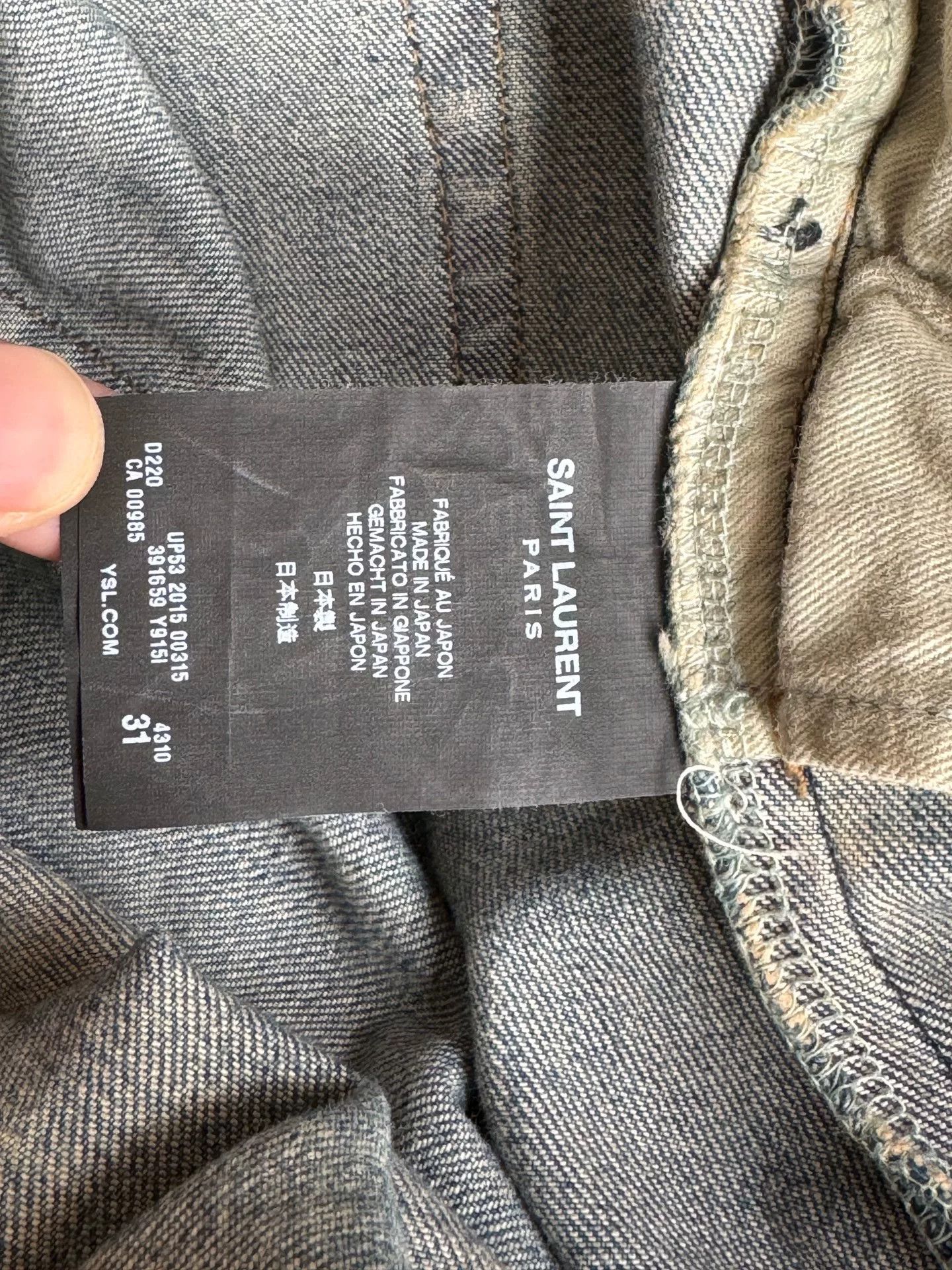 Saint Laurent Paris Saint Laurent 15FW Distressed D02 Jeans Size US 31 - 9 Thumbnail
