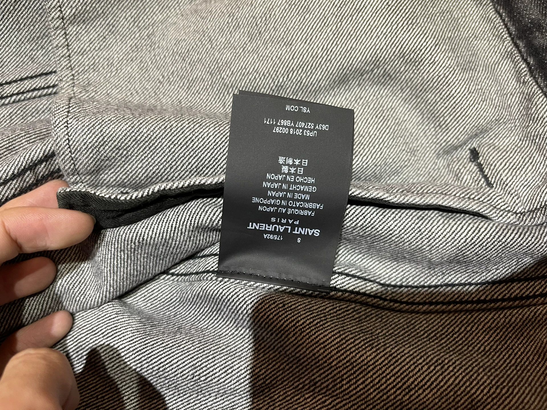 Saint Laurent Paris Saint Laurent Denim Jacket Beckham Style Size US S / EU 44-46 / 1 - 2 Thumbnail
