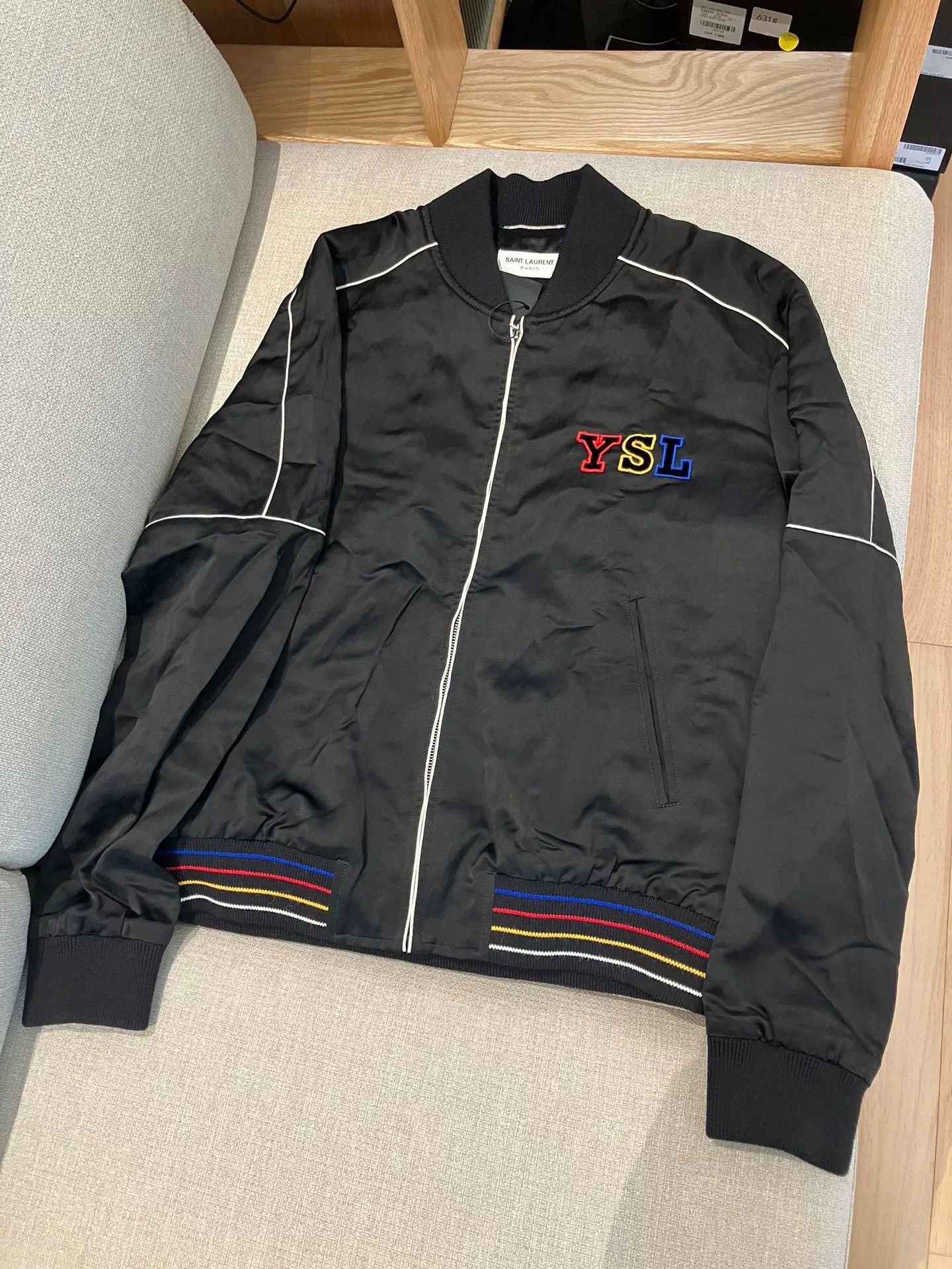 Saint Laurent Paris Saint Laurent Teddy Black Bomber Jacket Size US S / EU 44-46 / 1 - 2 Thumbnail