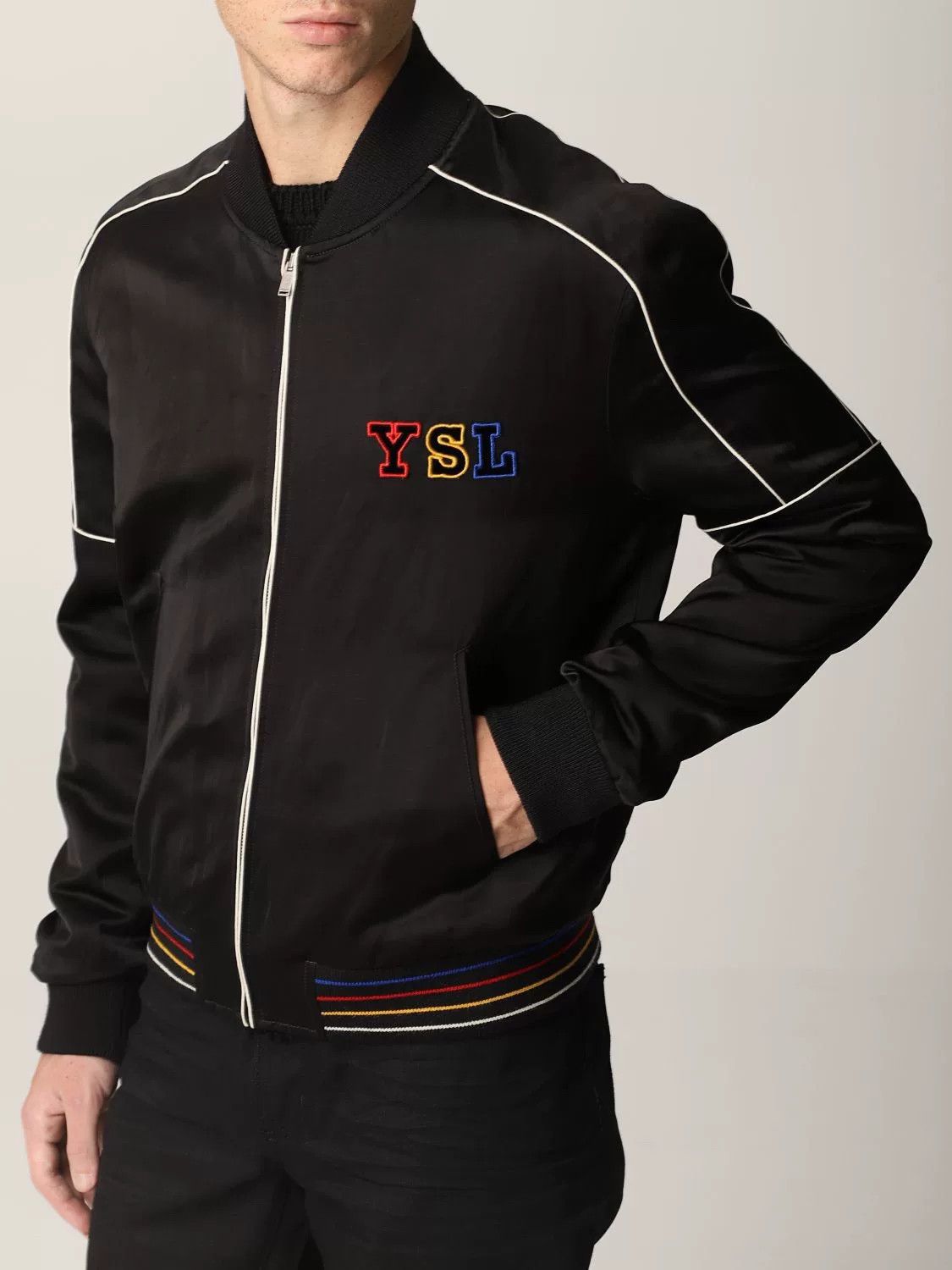 Saint Laurent Paris Saint Laurent Teddy Black Bomber Jacket Size US S / EU 44-46 / 1 - 7 Thumbnail