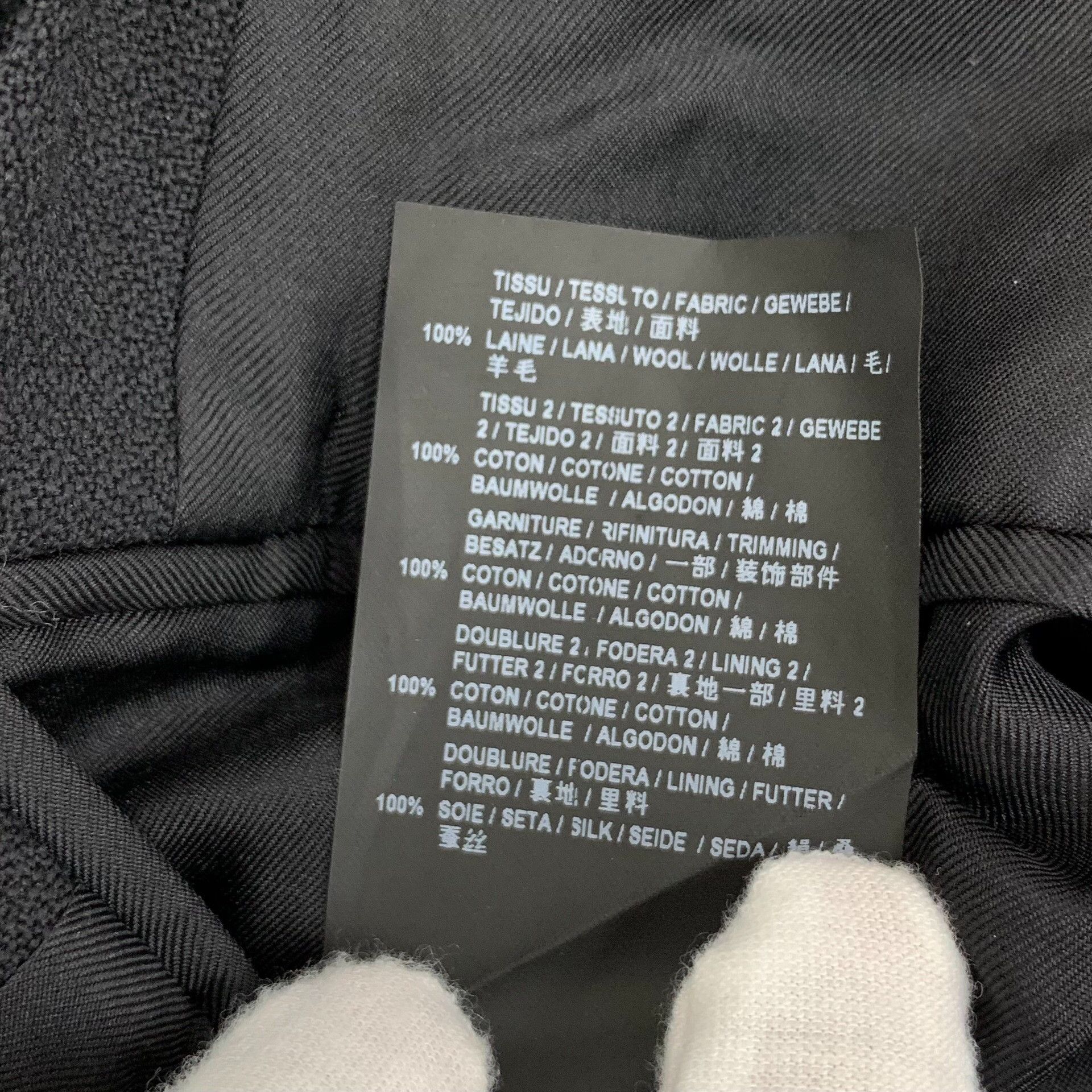Saint Laurent Paris Saint Laurent Black Wool Blazer Size S / US 4 / IT 40 - 7 Thumbnail