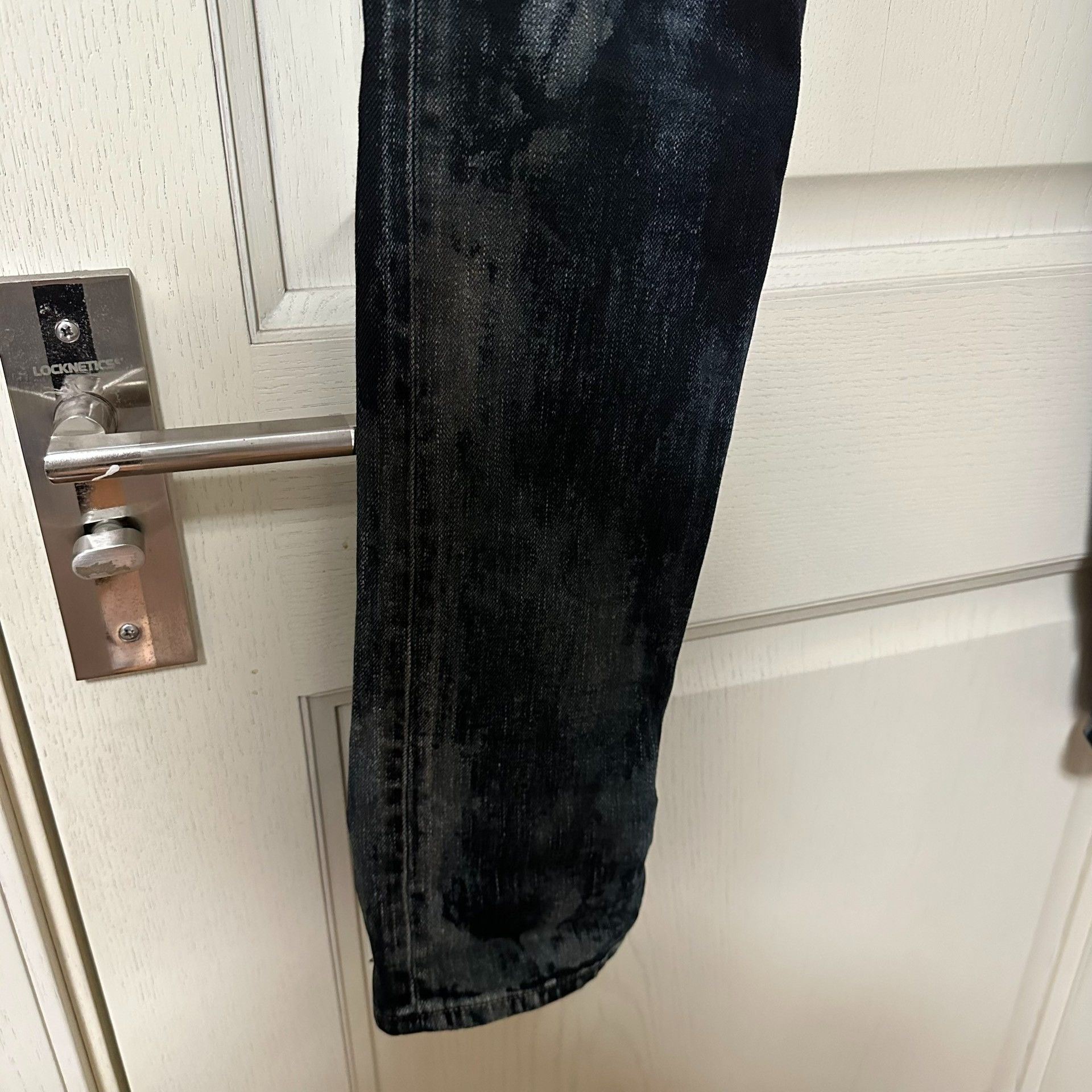 Saint Laurent Paris Saint Laurent Black Distressed Jeans Size US 29 - 3 Thumbnail