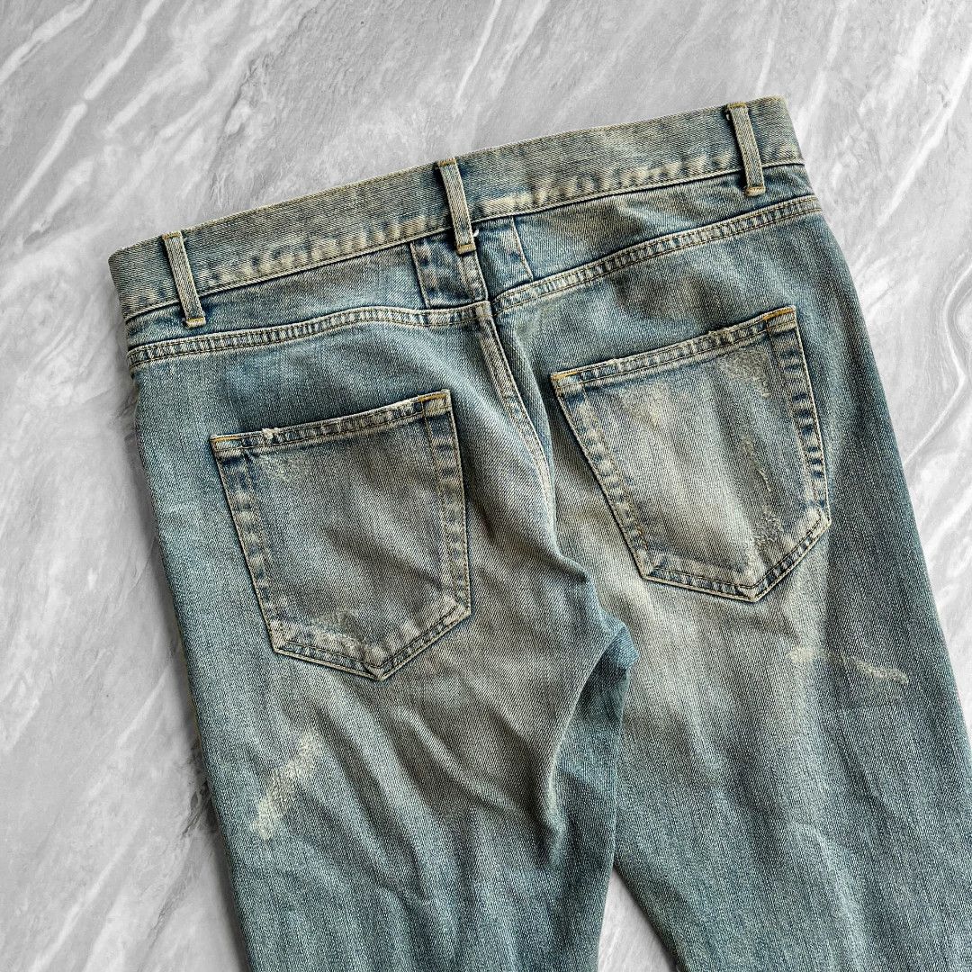 Saint Laurent Paris SAINT LAURENT Distressed Blue Jeans Size US 30 / EU 46 - 7 Thumbnail