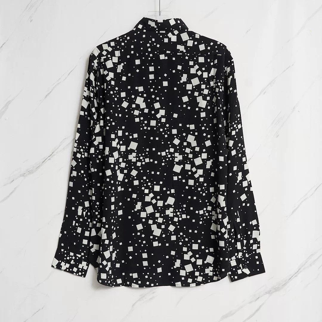 Saint Laurent Paris Saint Laurent Men's Square-Patterned Shirt Size US XS / EU 42 / 0 - 4 Thumbnail