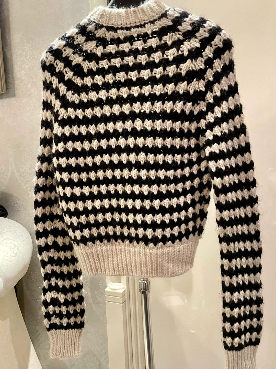 Saint Laurent Paris Saint Laurent Star Patterned Sweater Size XS / US 0-2 / IT 36-38 - 2 Thumbnail