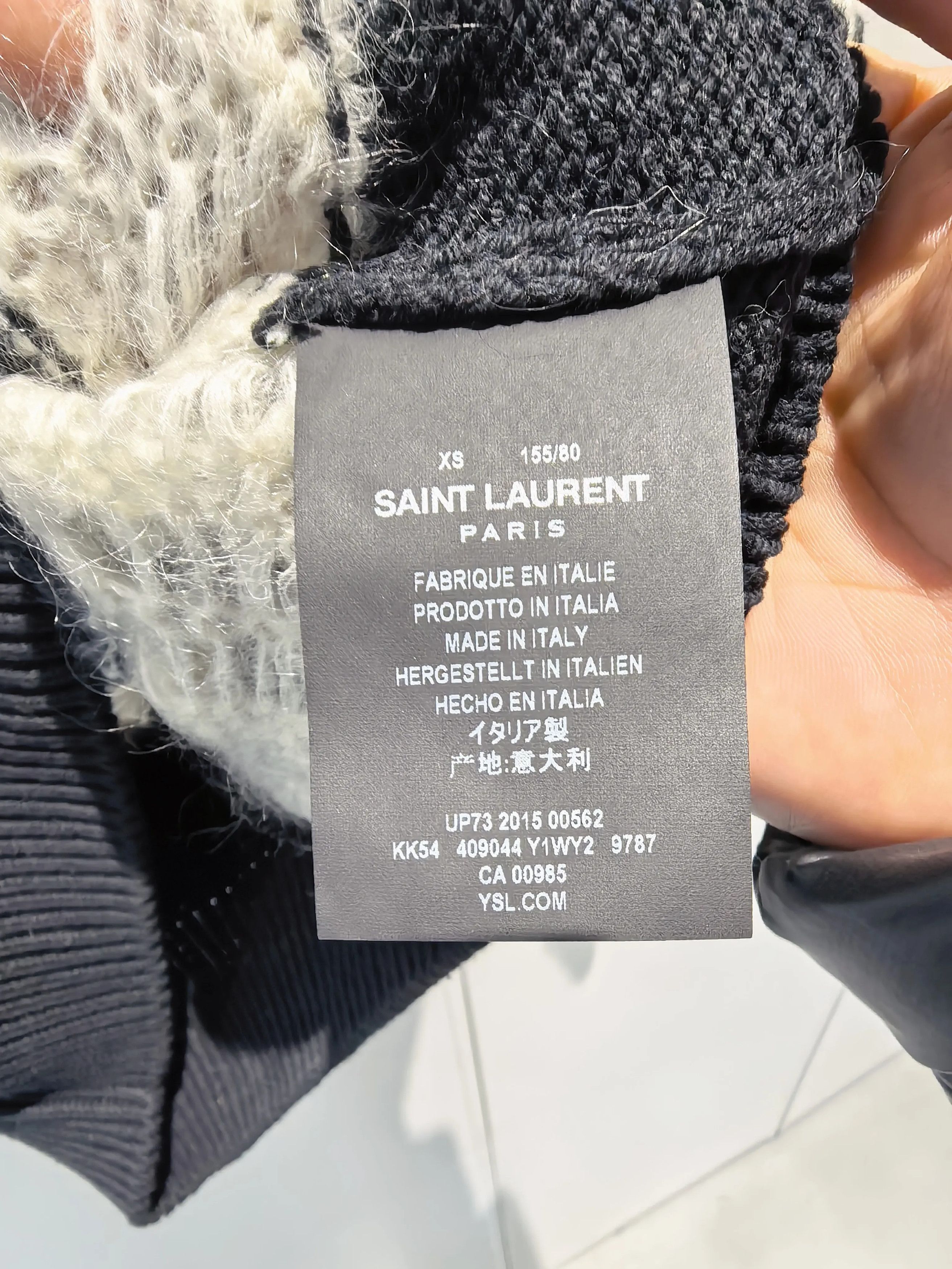 Saint Laurent Paris Saint Laurent Black White Lace Sweater Size XS / US 0-2 / IT 36-38 - 6 Thumbnail