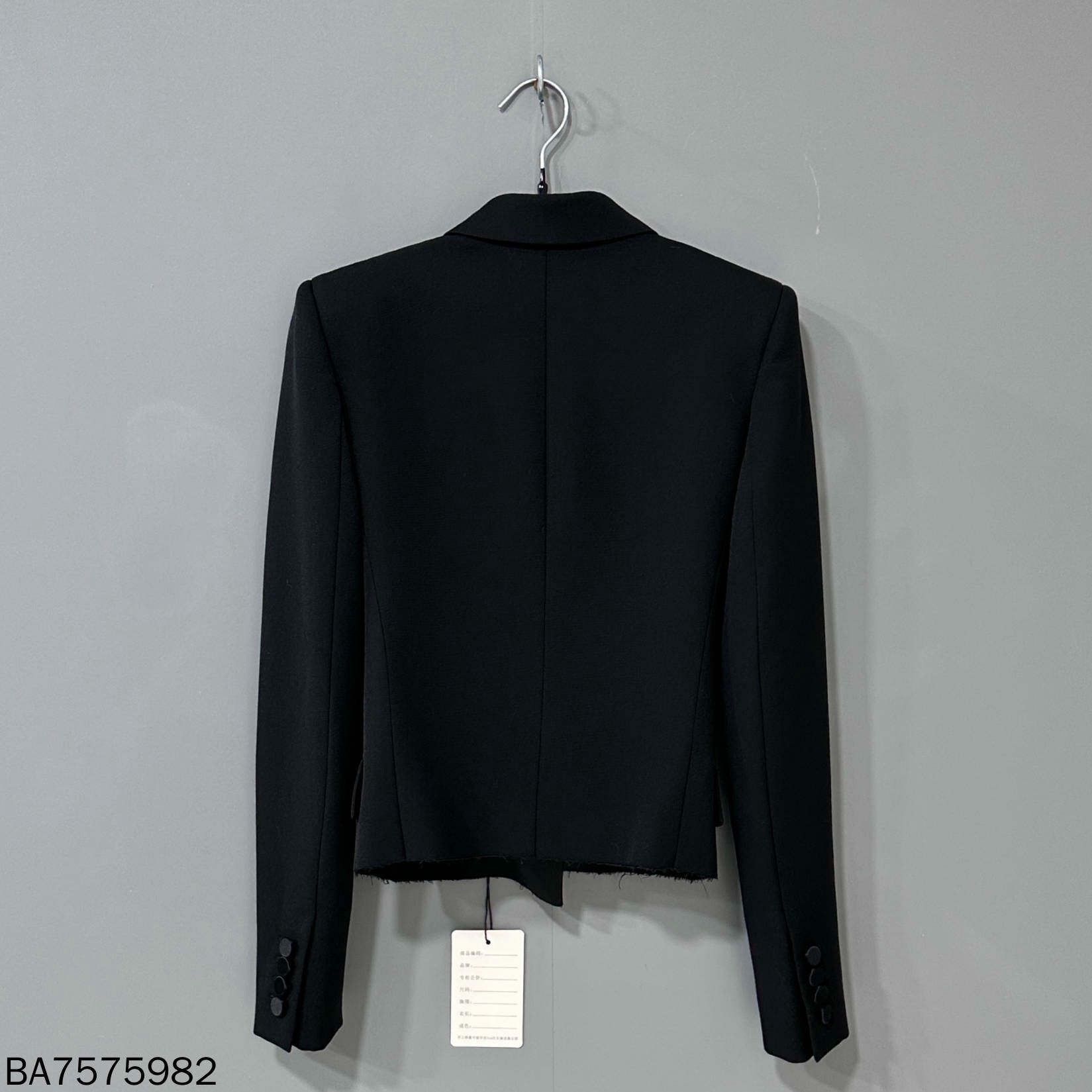 Saint Laurent Paris Black Saint Laurent Double-Breasted Blazer Size XS / US 0-2 / IT 36-38 - 3 Thumbnail