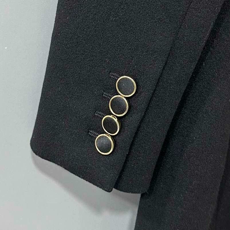 Saint Laurent Paris Limited Edition Black Smoking Blazer Saint Laurent Size XXS / US 00 / IT 34 - 4 Thumbnail