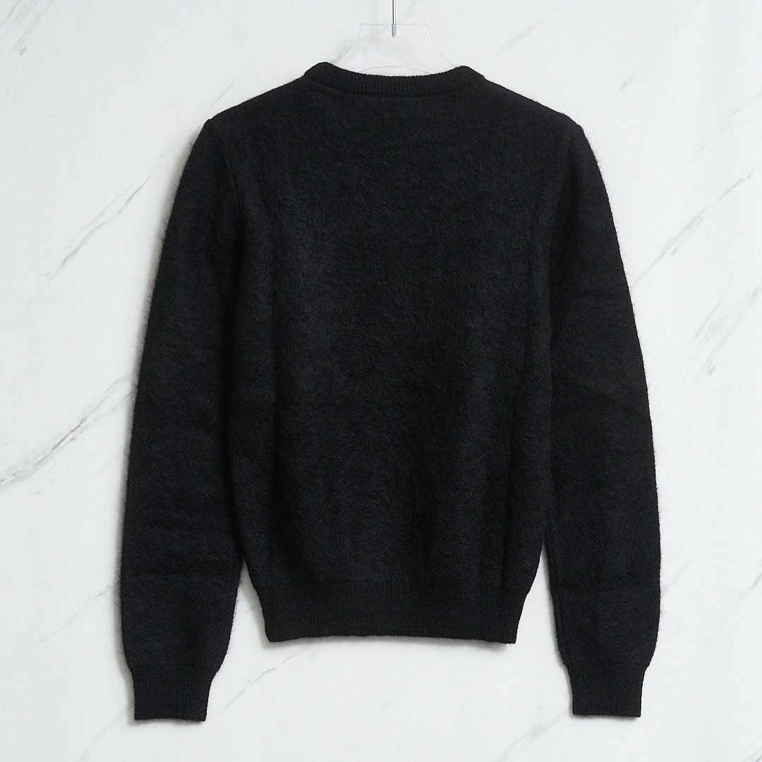 Saint Laurent Paris Saint Laurent Men's Black Crewneck Sweater Size US M / EU 48-50 / 2 - 4 Thumbnail