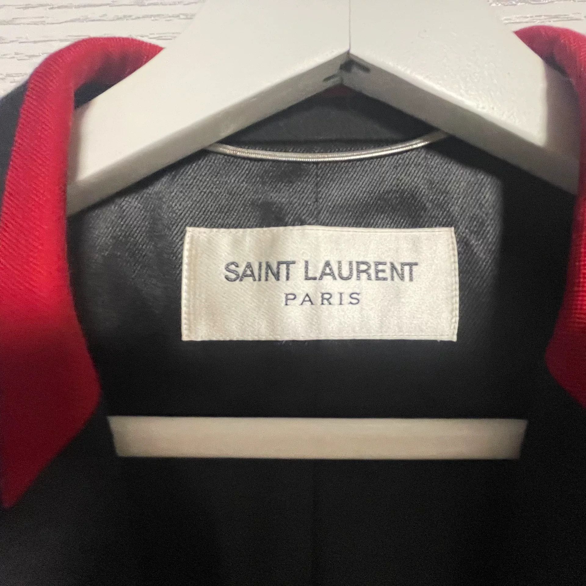 Saint Laurent Paris Saint Laurent Black Wool Coat Size US M / EU 48-50 / 2 - 2 Thumbnail