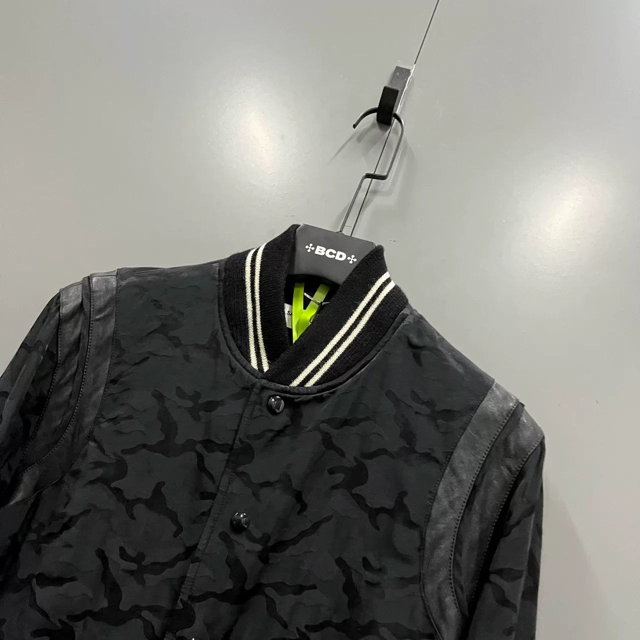 Saint Laurent Paris Saint Laurent Black Camouflage Baseball Jacket Size US M / EU 48-50 / 2 - 2 Thumbnail