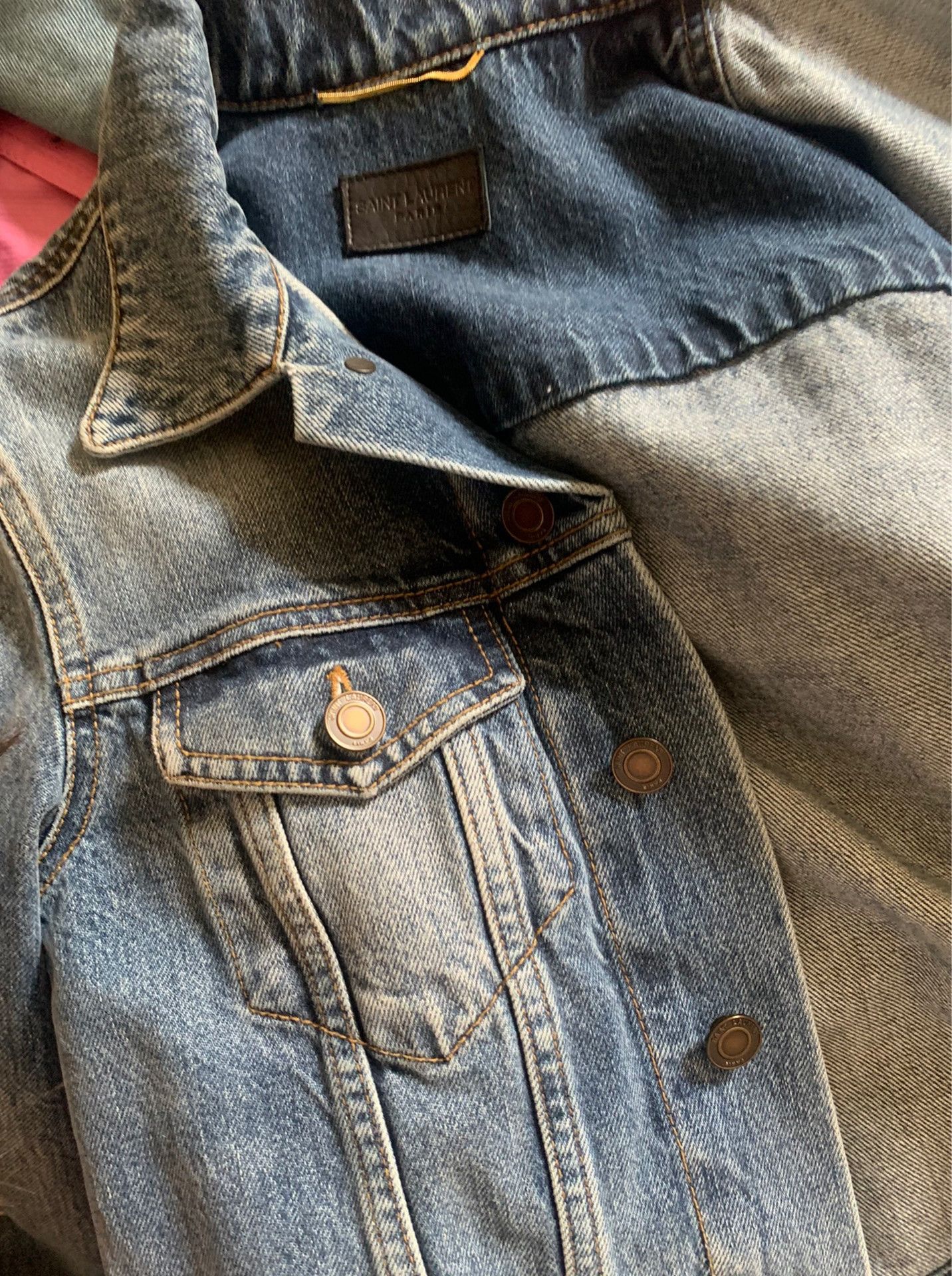 Saint Laurent Paris Saint Laurent Blue Denim Jacket Size XS / US 0-2 / IT 36-38 - 9 Thumbnail