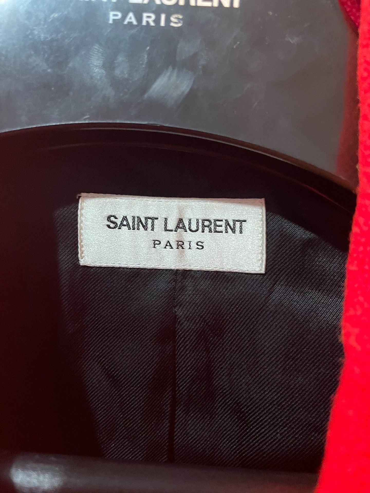 Saint Laurent Paris Saint Laurent Red Leopard Print Baseball Jacket Size US S / EU 44-46 / 1 - 6 Thumbnail