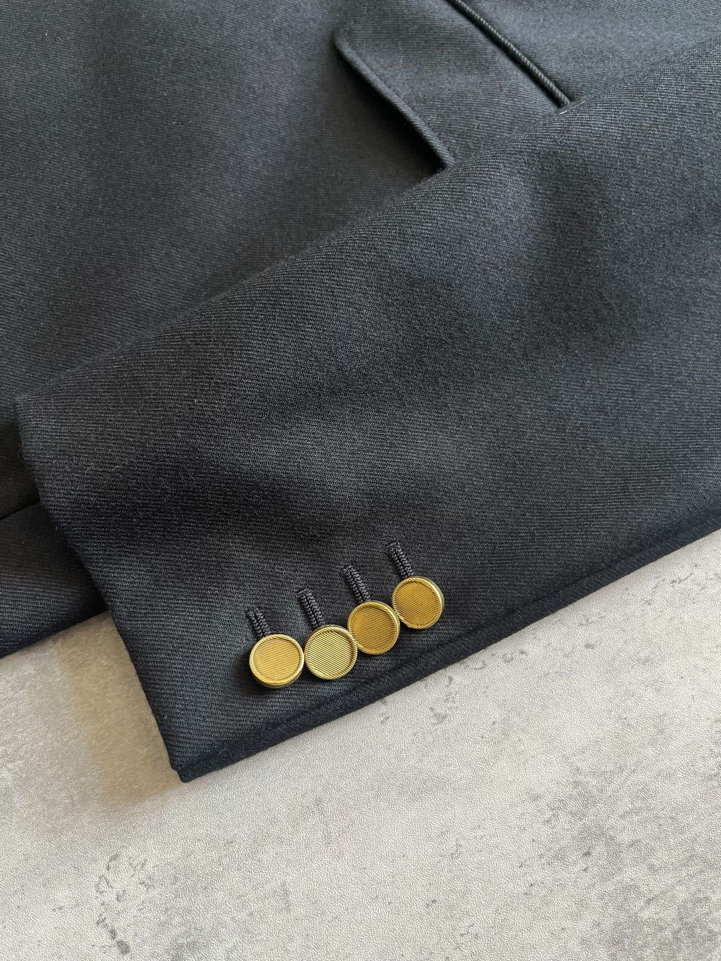 Saint Laurent Paris Saint Laurent Black Wool Slim Blazer Size US M / EU 48-50 / 2 - 3 Thumbnail