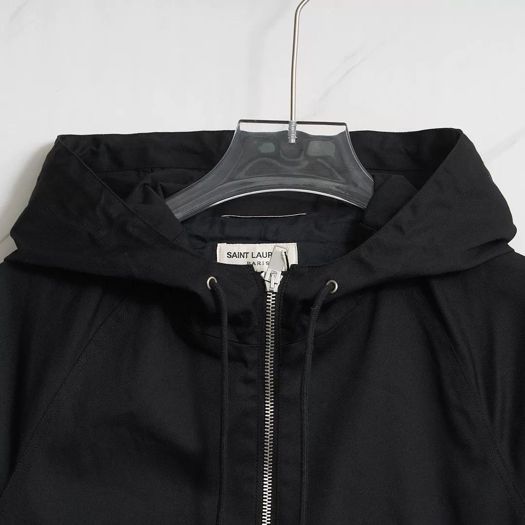 Saint Laurent Paris Saint Laurent Black Hooded Double-Zip Jacket Size US M / EU 48-50 / 2 - 2 Thumbnail