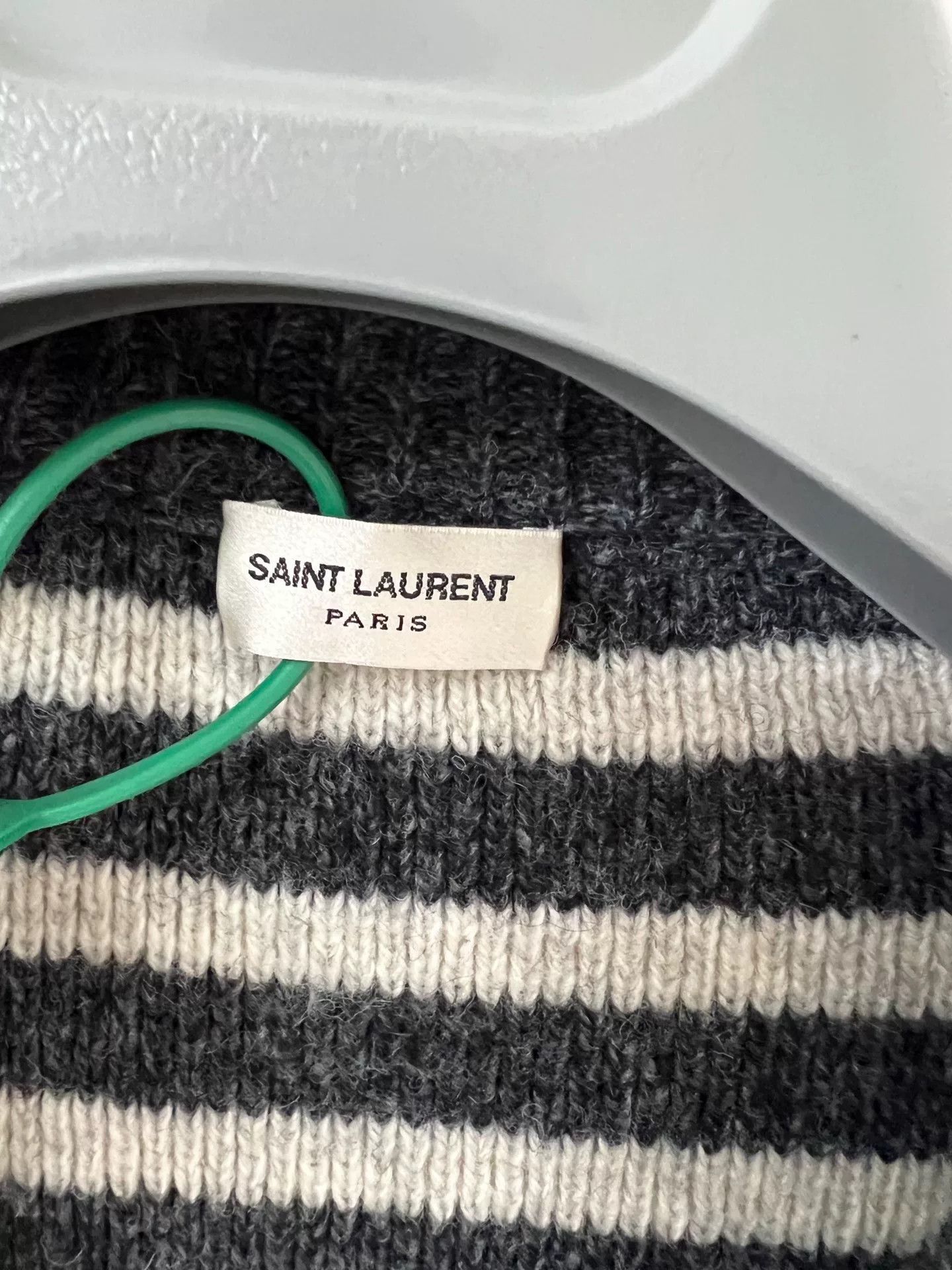 Saint Laurent Paris Saint Laurent Gray Cardigan with Y Patch Size US S / EU 44-46 / 1 - 3 Thumbnail