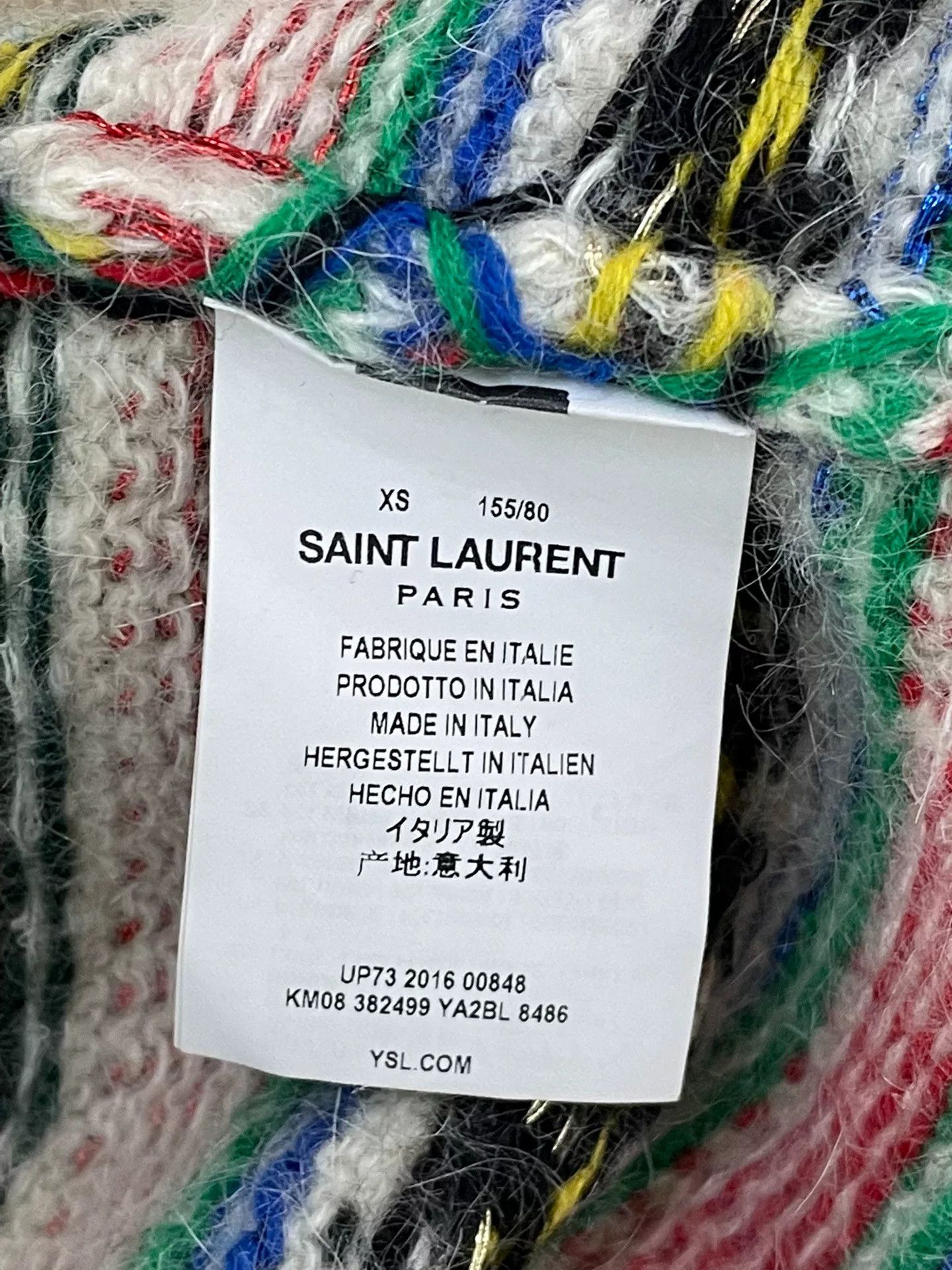 Saint Laurent Paris Saint Laurent Colorful Striped Cardigan Size XS / US 0-2 / IT 36-38 - 6 Thumbnail
