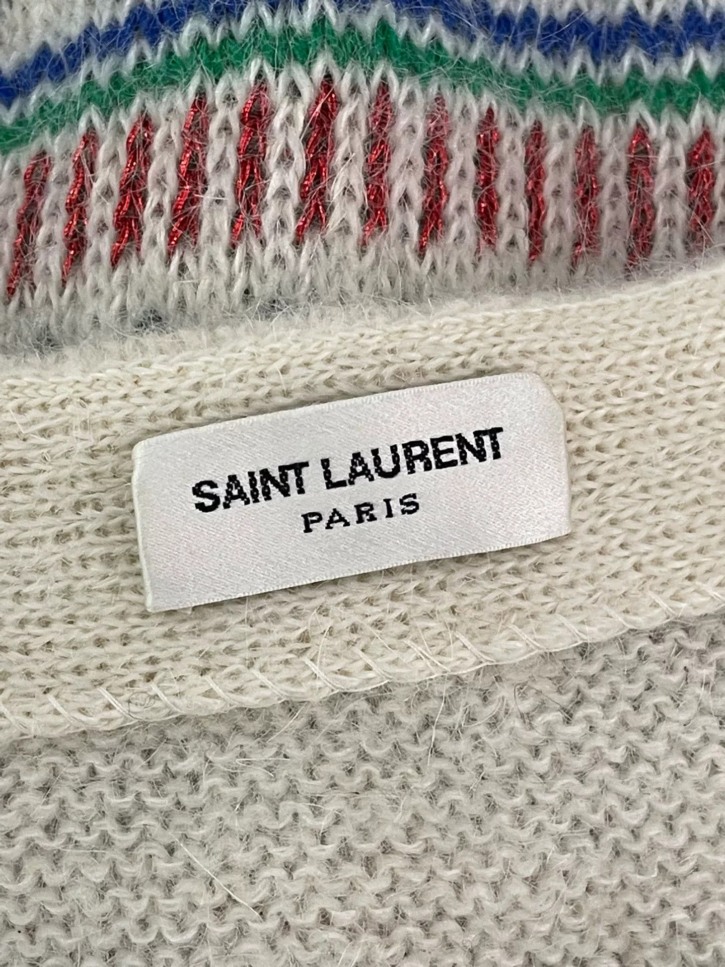 Saint Laurent Paris Saint Laurent Colorful Striped Cardigan Size XS / US 0-2 / IT 36-38 - 4 Thumbnail