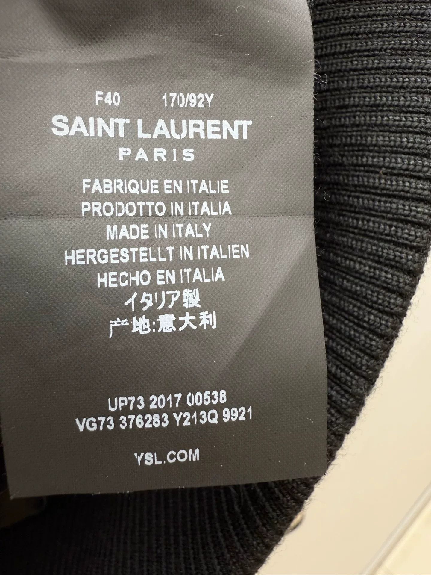Saint Laurent Paris Saint Laurent Beige Baseball Jacket Size US XXS / EU 40 - 4 Thumbnail