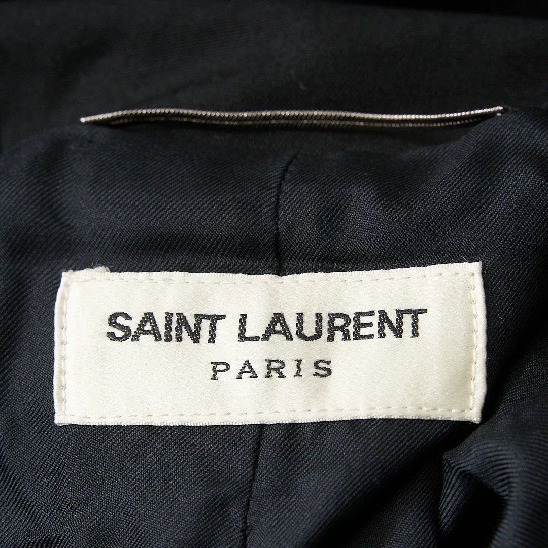 Saint Laurent Paris Saint Laurent Men's Black Hooded Jacket Size US M / EU 48-50 / 2 - 7 Thumbnail