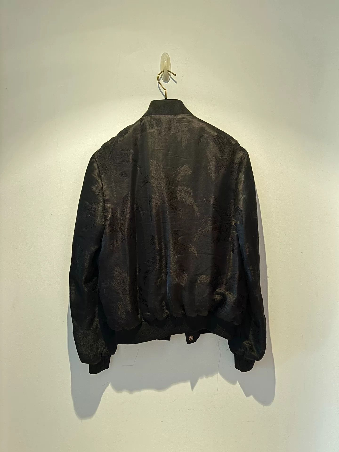 Saint Laurent Paris Saint Laurent Silk Jacquard Bomber Jacket Size S / US 4 / IT 40 - 2 Thumbnail