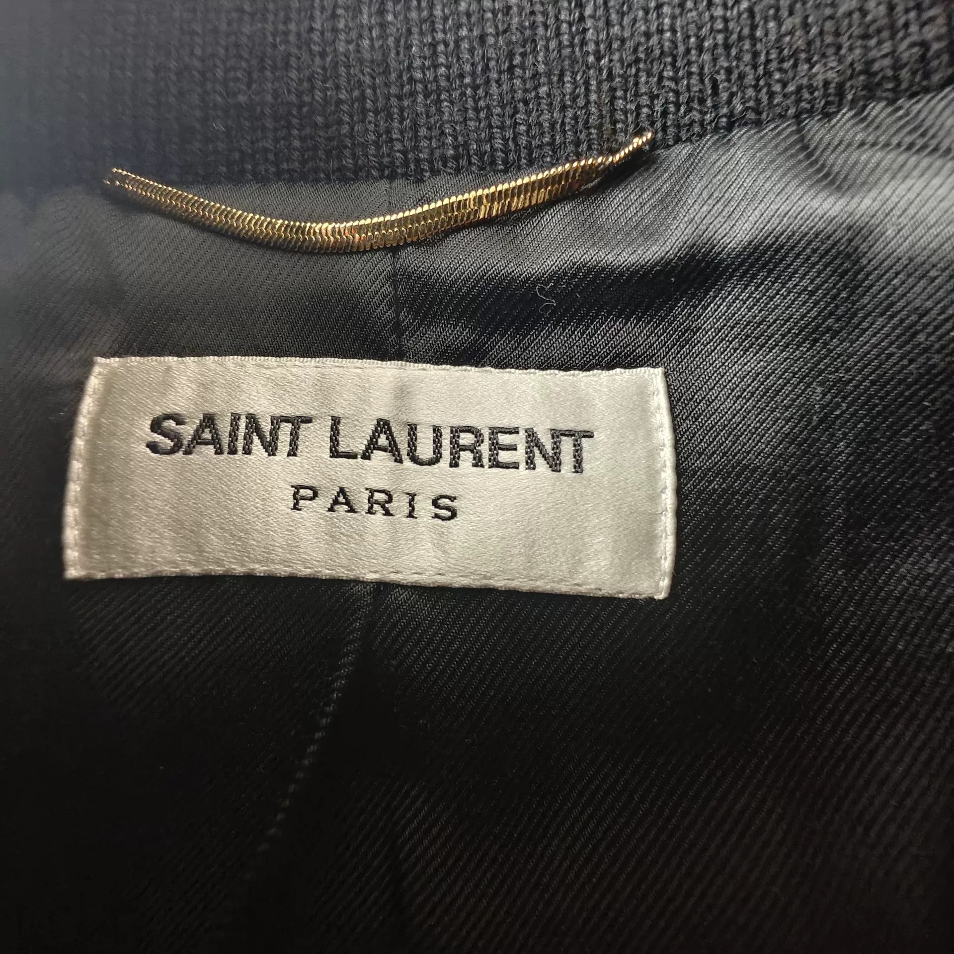 Saint Laurent Paris Saint Laurent Red Black Leather Accent Jacket Size US M / EU 48-50 / 2 - 7 Thumbnail