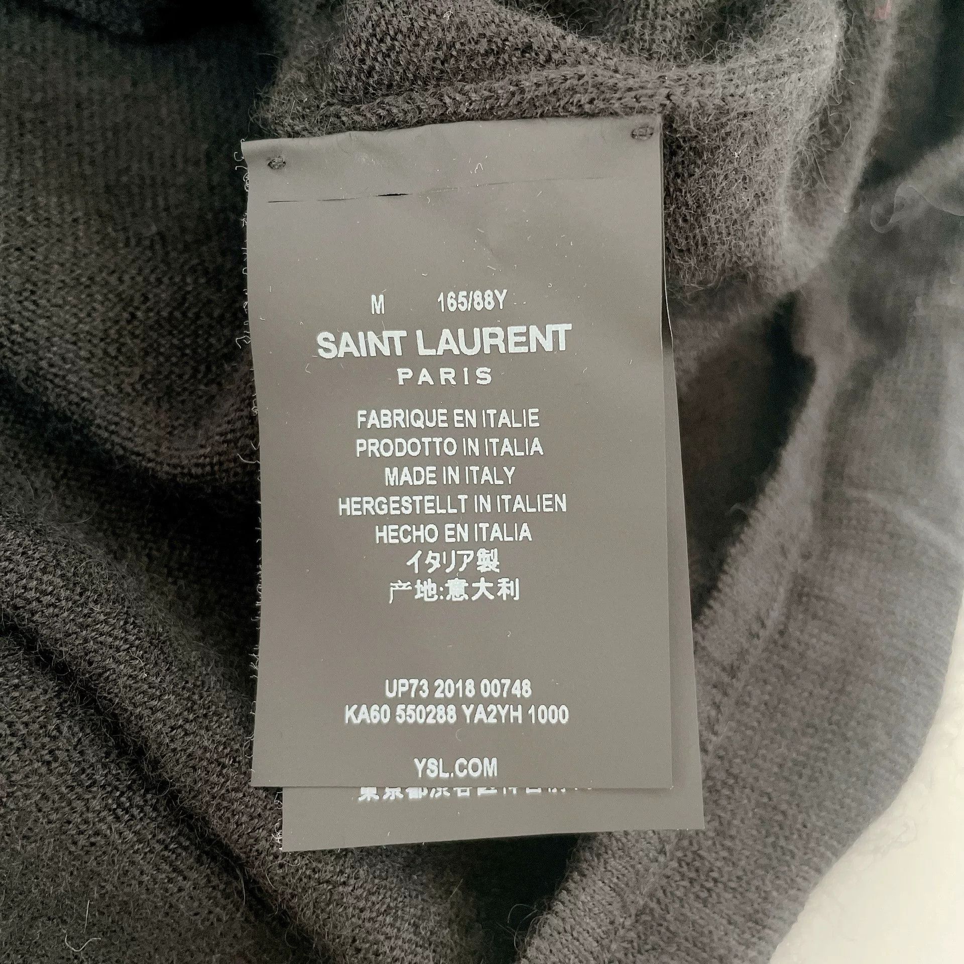 Saint Laurent Paris Saint Laurent Black Cashmere Lace-Up Sweater Size M / US 6-8 / IT 42-44 - 9 Thumbnail