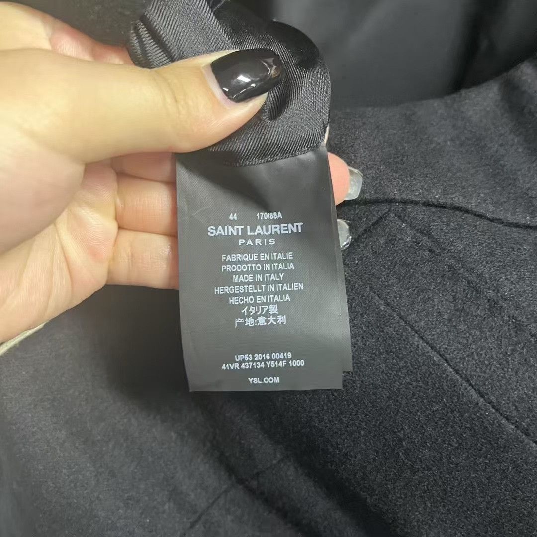 Saint Laurent Paris Saint Laurent Black Court Blazer Size US S / EU 44-46 / 1 - 4 Thumbnail