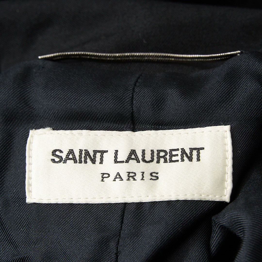 Saint Laurent Paris Saint Laurent Men's Black Hooded Jacket Size US M / EU 48-50 / 2 - 7 Thumbnail
