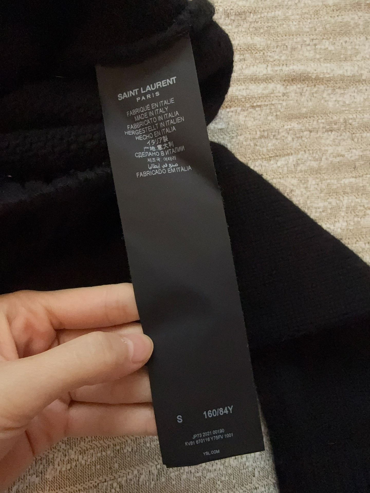 Saint Laurent Paris Saint Laurent Black Sequined Logo Cardigan Size S / US 4 / IT 40 - 4 Thumbnail