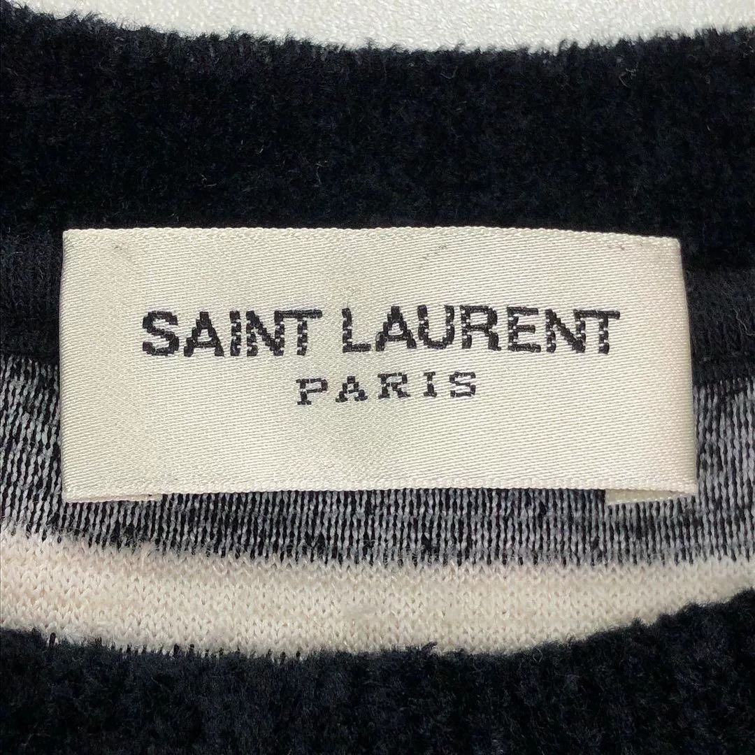 Saint Laurent Paris Saint Laurent Striped Knit Long-Sleeve Top Size S / US 4 / IT 40 - 5 Thumbnail