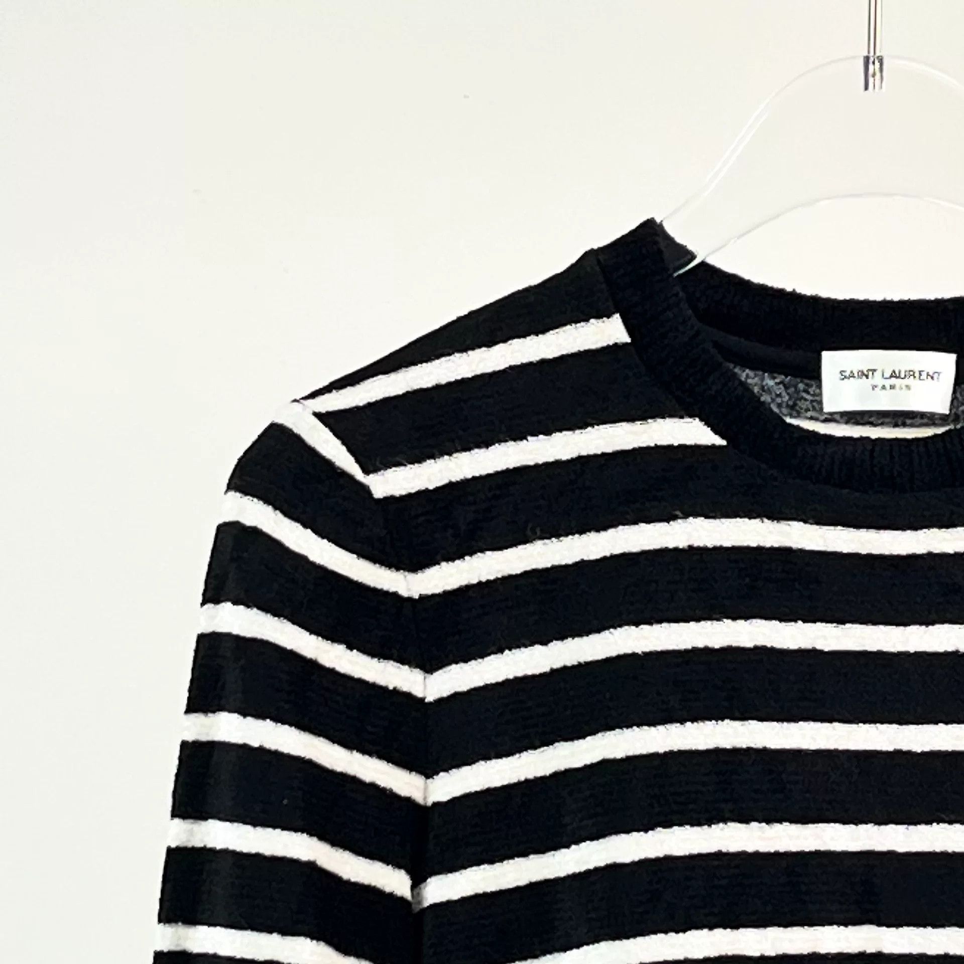 Saint Laurent Paris Saint Laurent Striped Knit Long-Sleeve Top Size S / US 4 / IT 40 - 3 Thumbnail