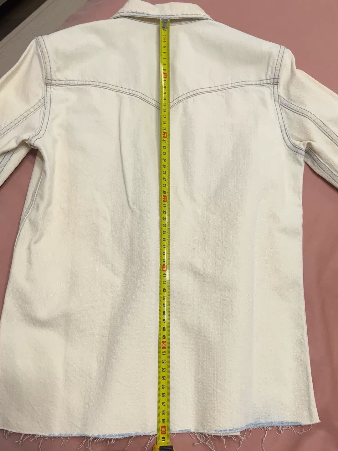 Saint Laurent Paris Saint Laurent White Denim Shirt Size XS / US 0-2 / IT 36-38 - 7 Thumbnail